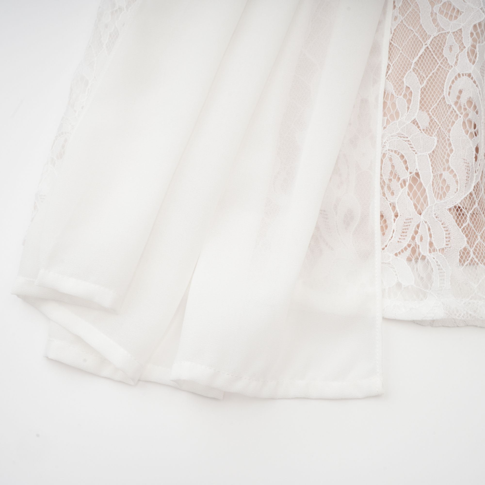 Arantxa white lace pleated maxi dress (Final Sale-US Only)