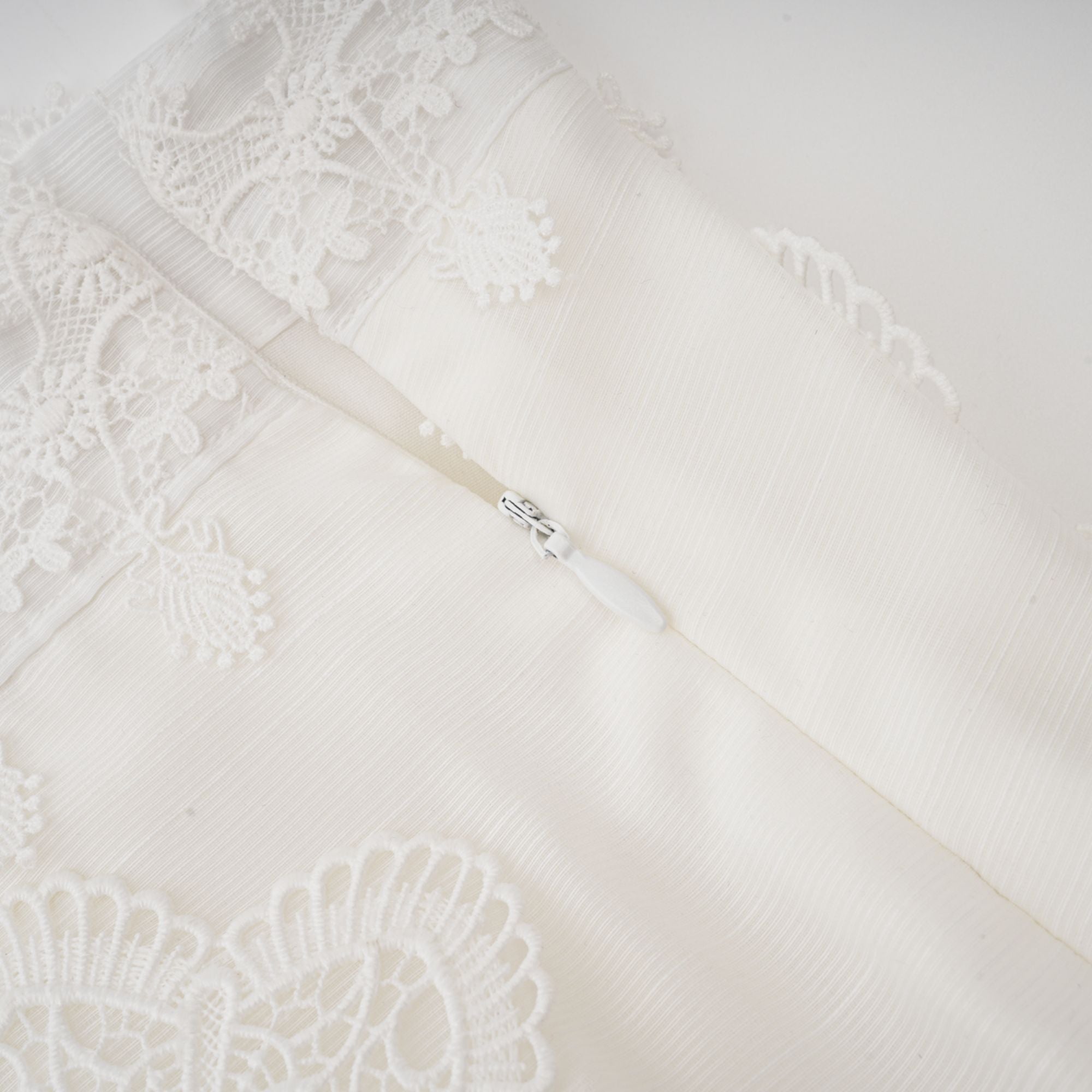 Renée white semi-sheer shirt & skirt matching set (US Only)