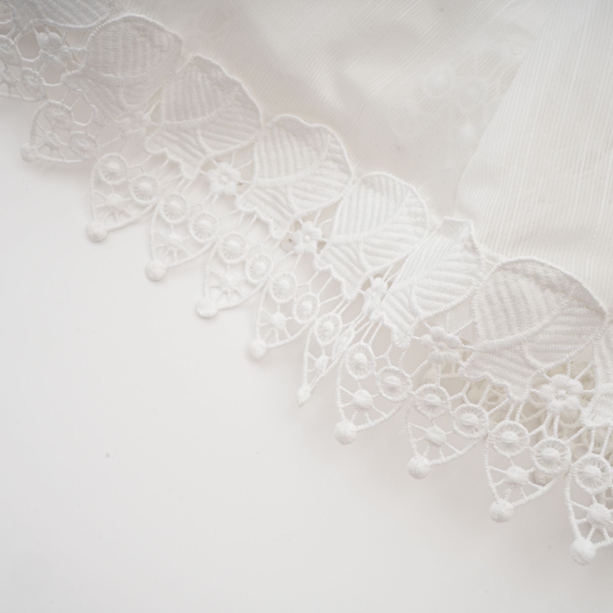 Renée white semi-sheer shirt & skirt matching set (US Only)