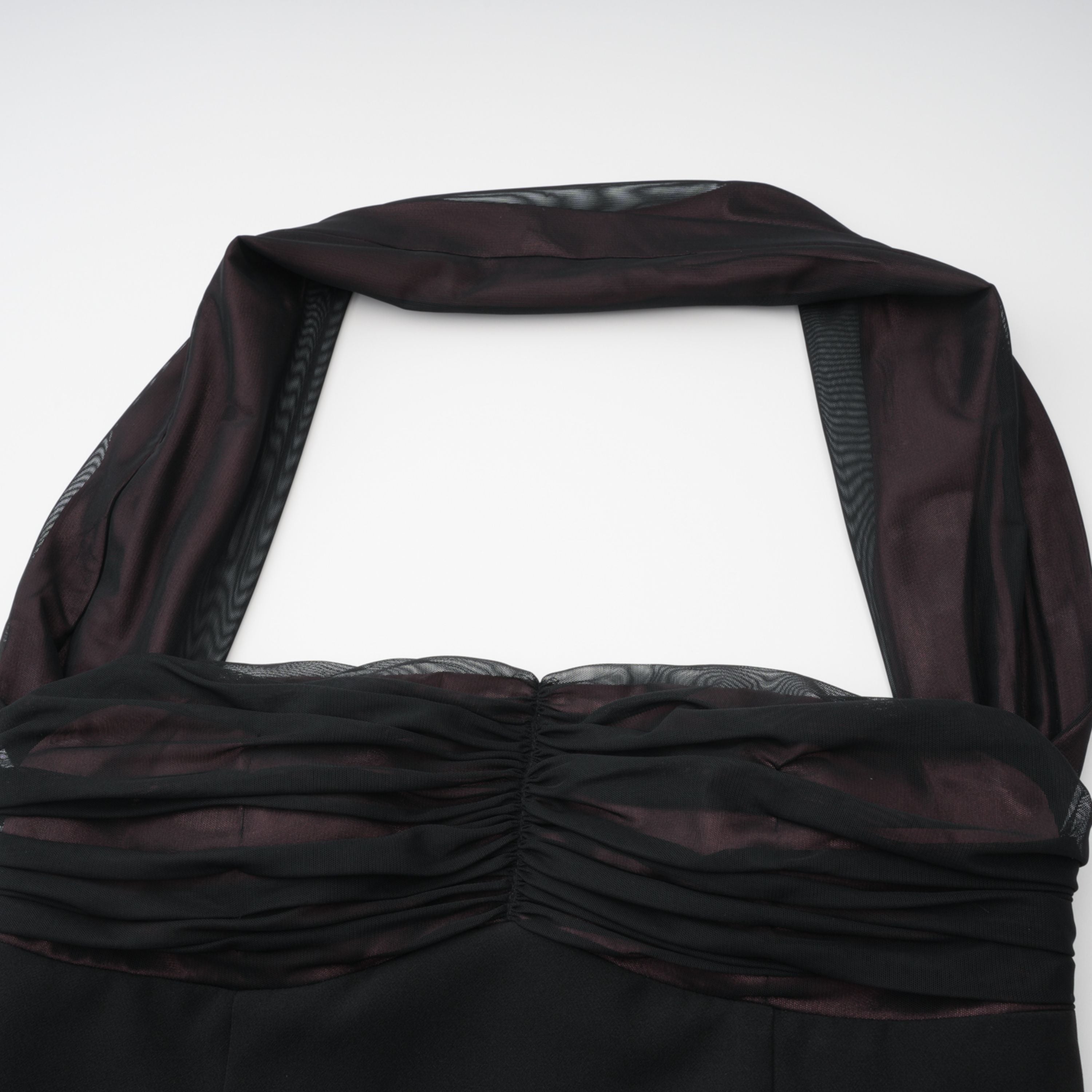 Miriam Black Open Back Maxi Gown with Bow
