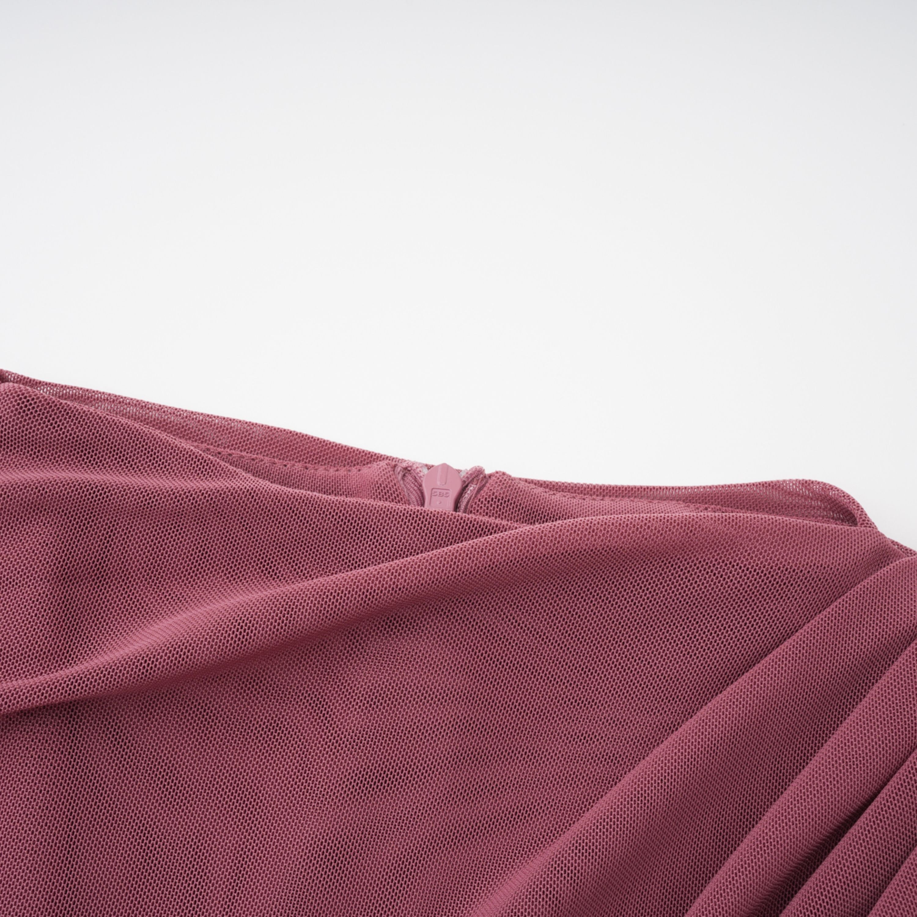 Liliana Brown Asymmetrical Ruched Cape Maxi Dress (Final Sale-US Only)