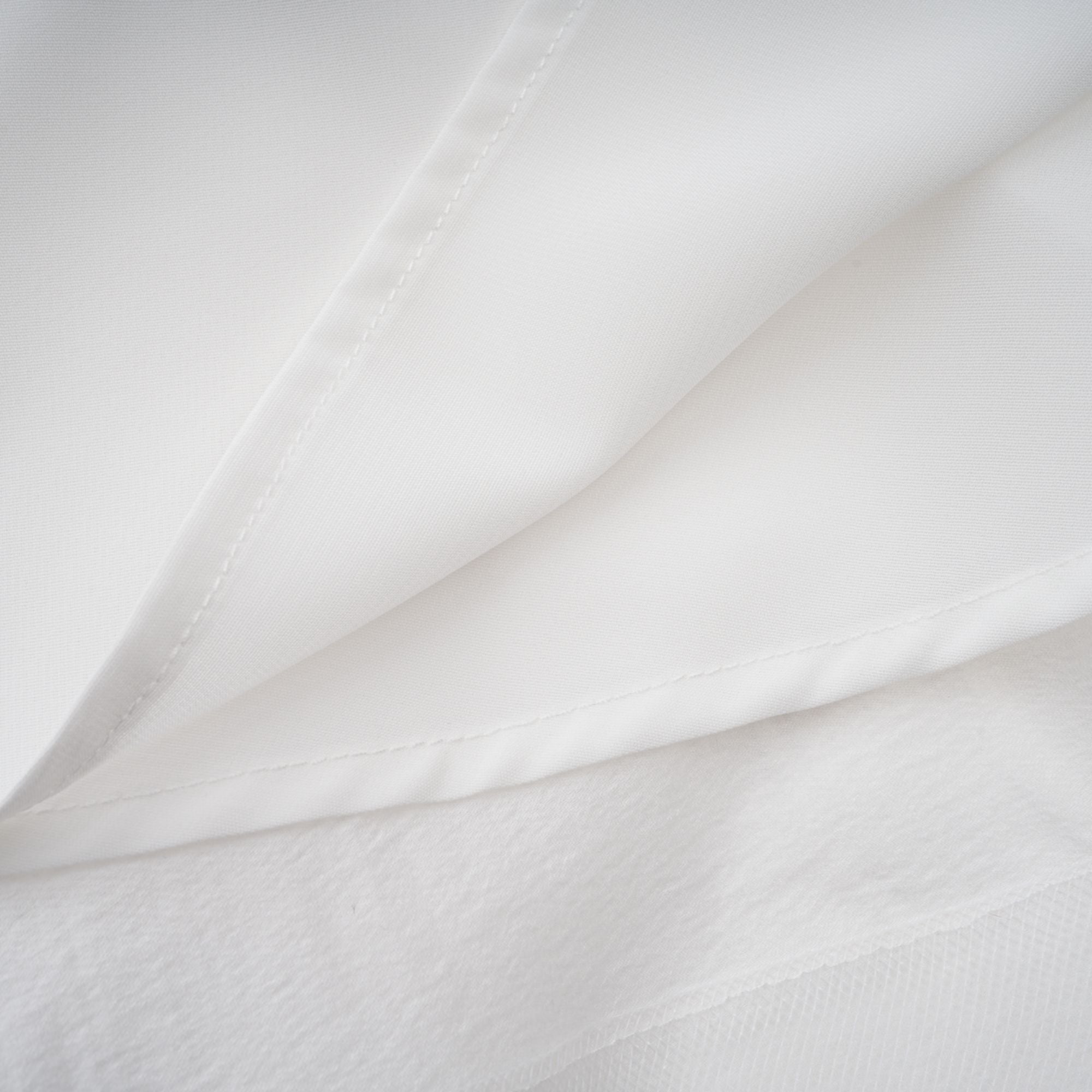 Quincie white shirred flounced mini dress (Final Sale)