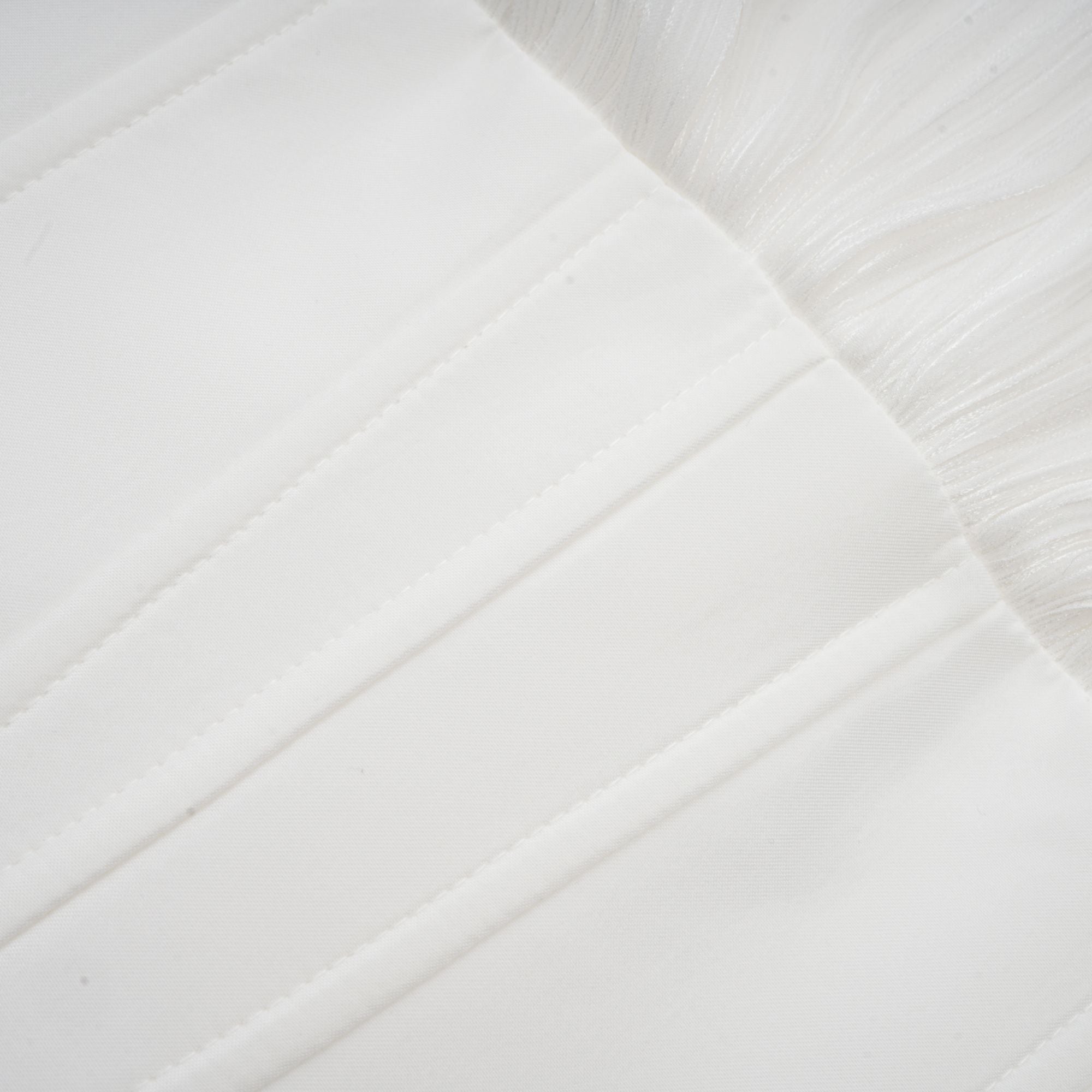 Rosier white fully-pleated cinched mini dress