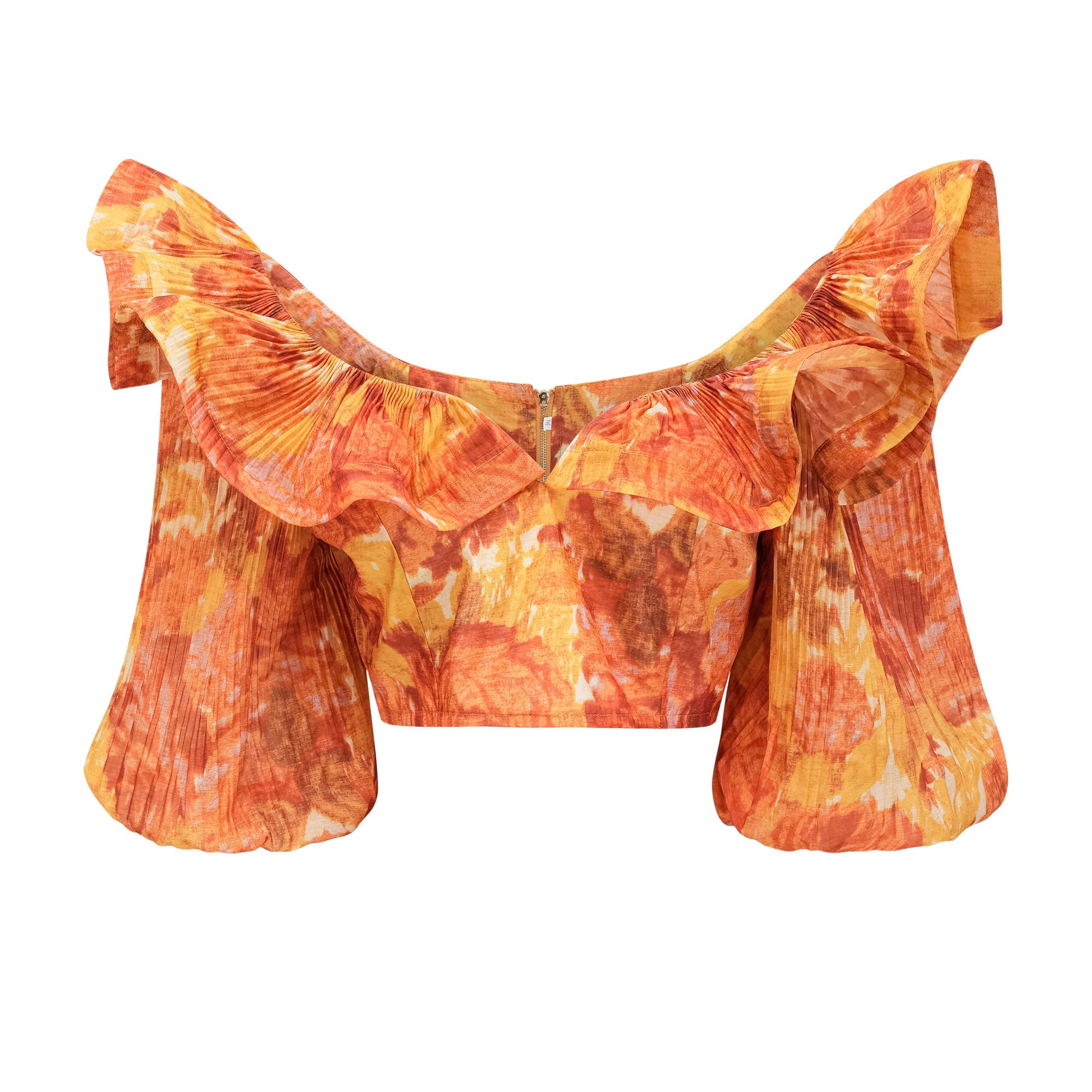 Océane graphic-print ruffled top & skirt matching set (US Only)
