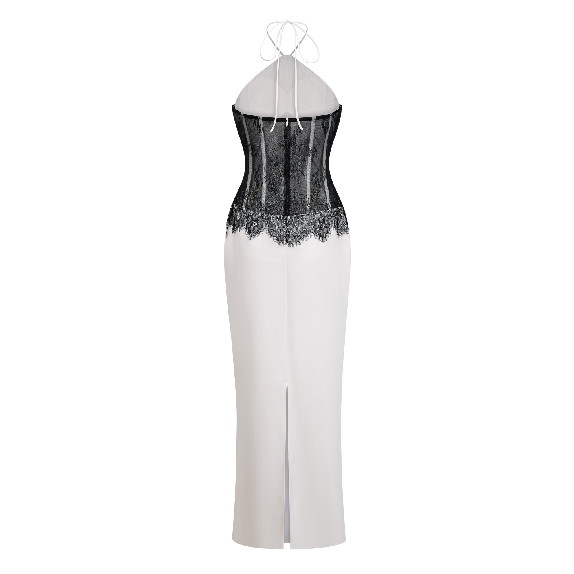 Mirabeau White Cut-out Lace Maxi Dress (Final Sale)