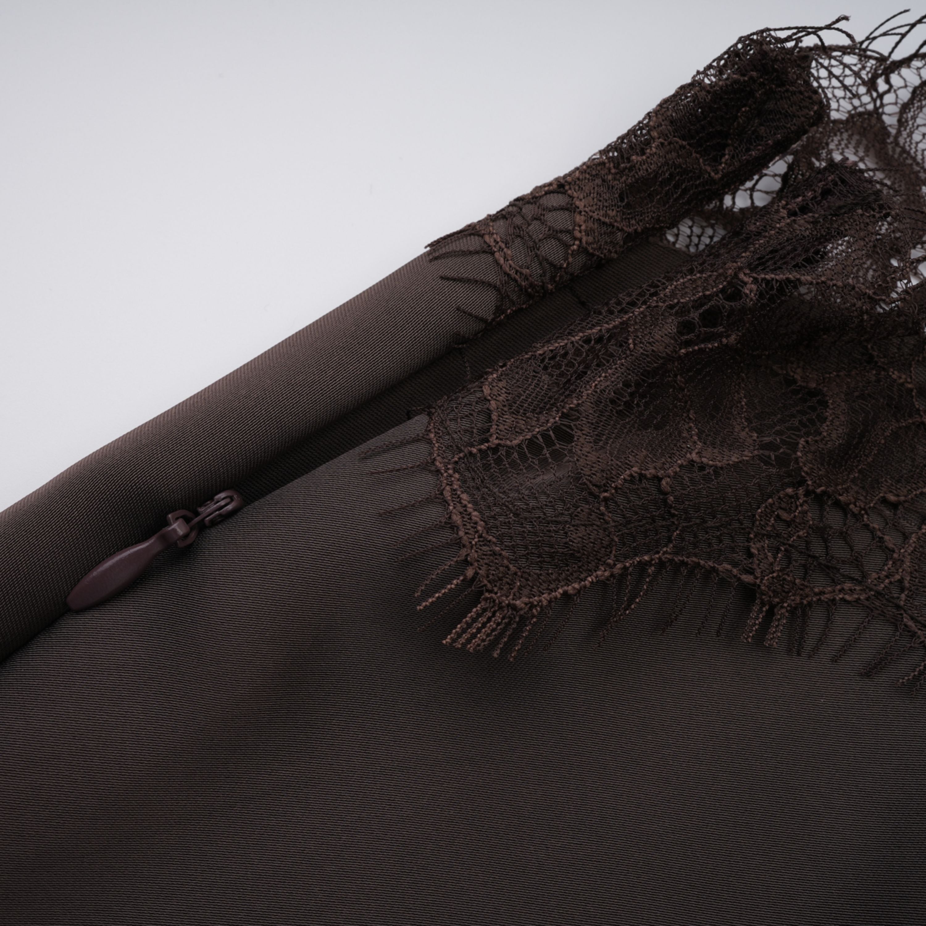 Henrik Brown Lace Trim Dress (Final Sale-US Only)