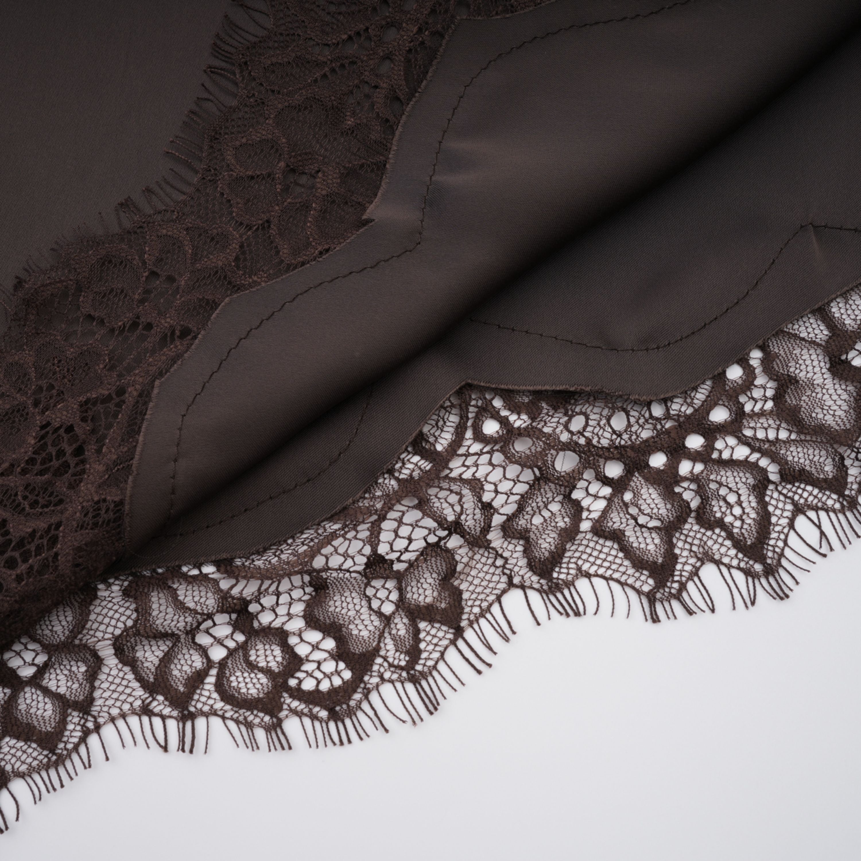 Henrik Brown Lace Trim Dress (Final Sale-US Only)