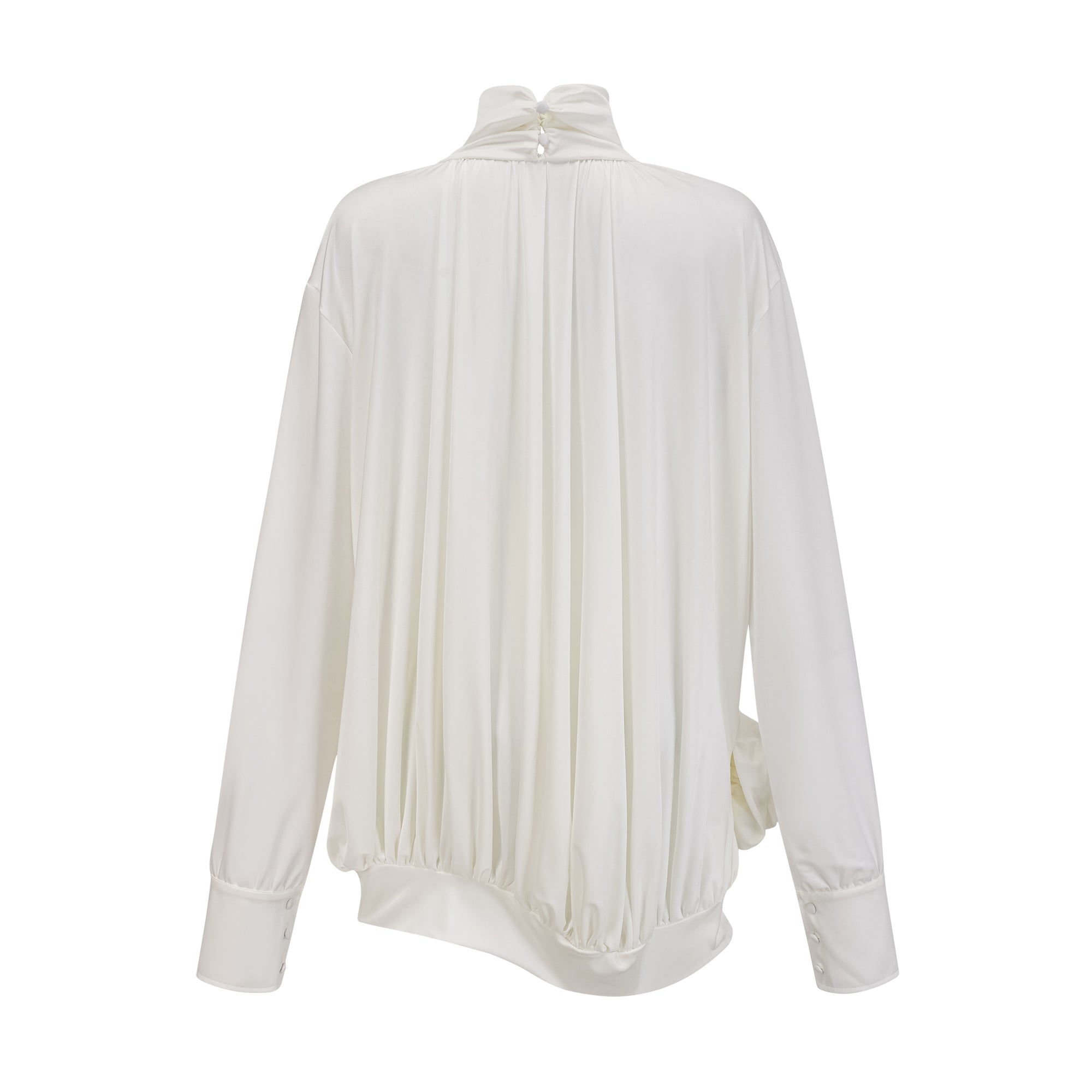 Maeva faux-flower ruched mini dress in White (Final Sale-US Only)