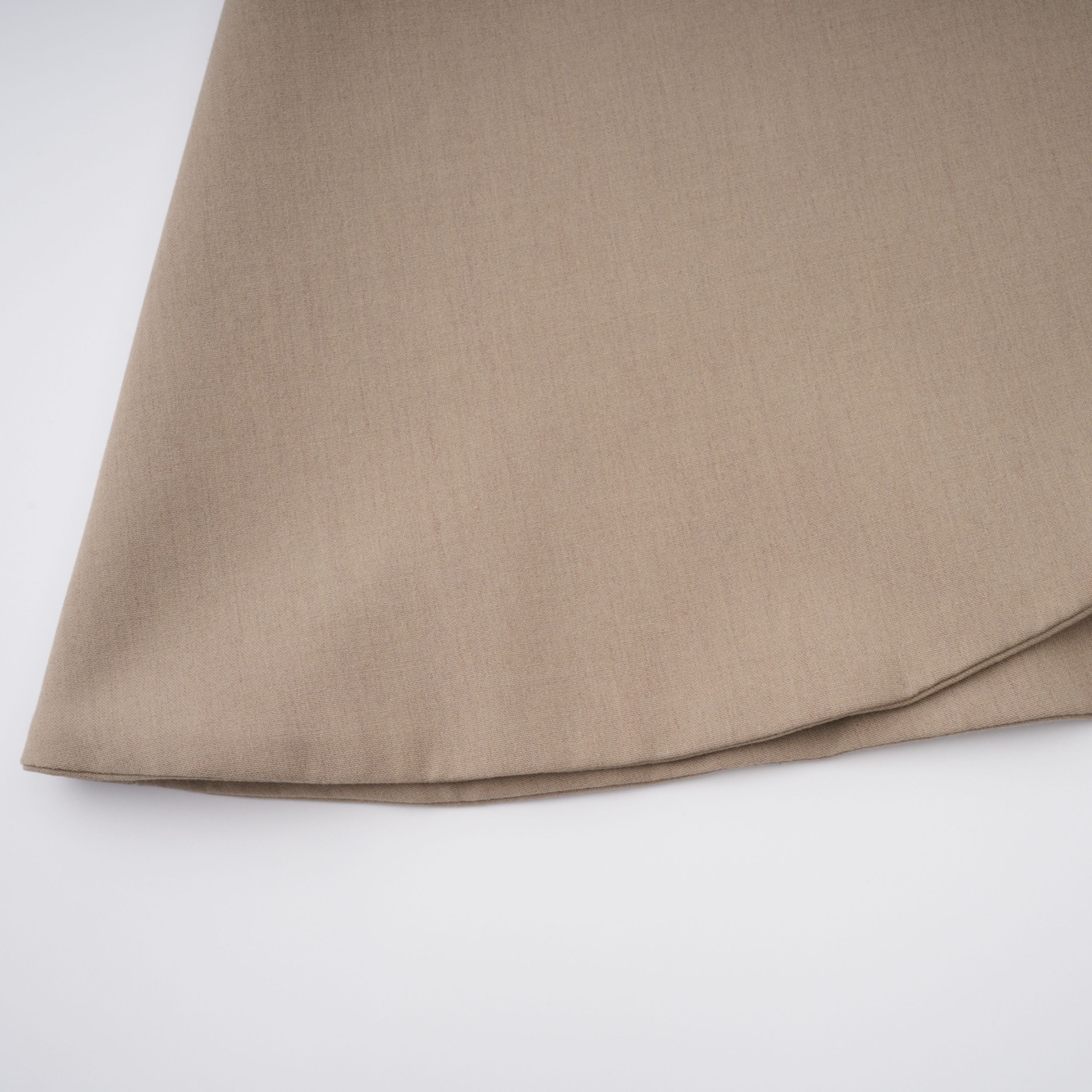 Filomena Beige Draped Asymmetrical Mini Skirt