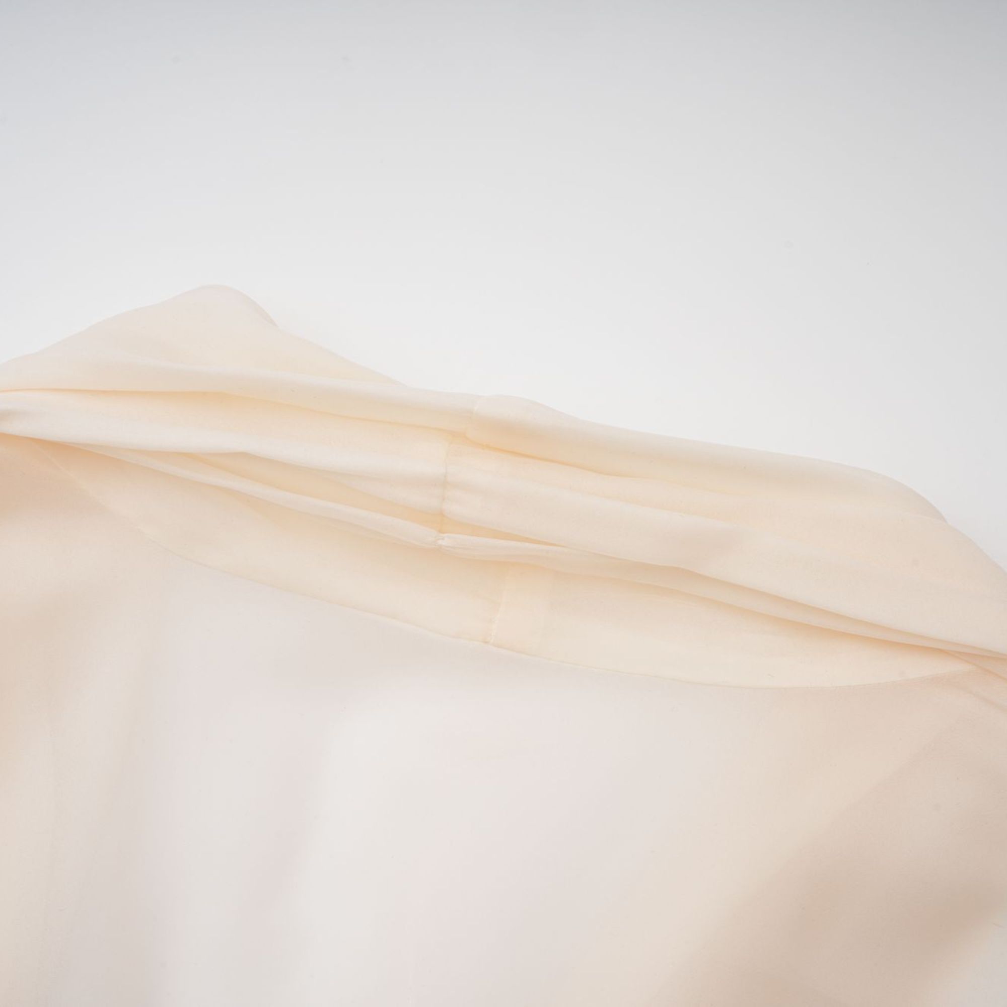 Riley Cream White Draped Tulle Maxi Dress