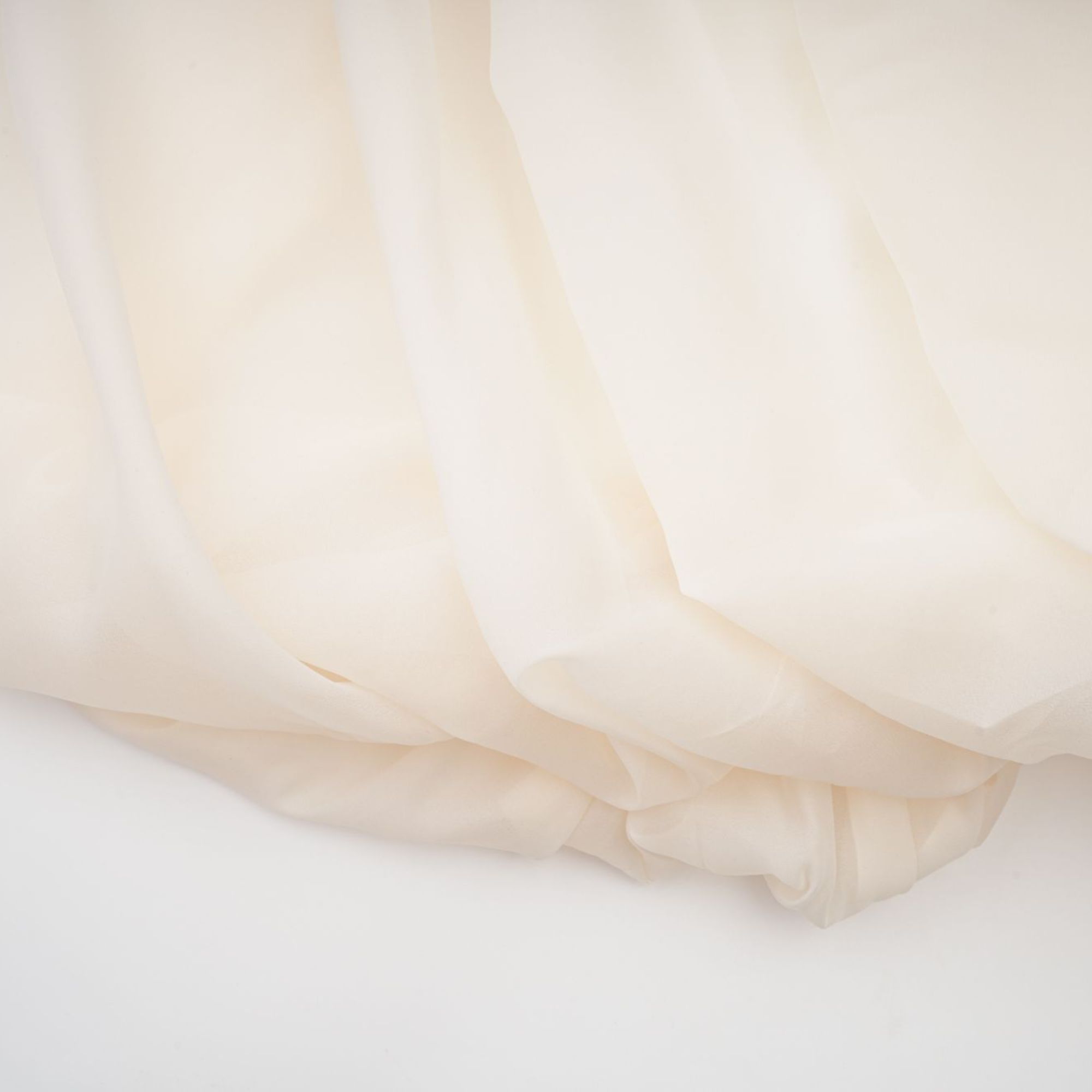 Riley Cream White Draped Tulle Maxi Dress
