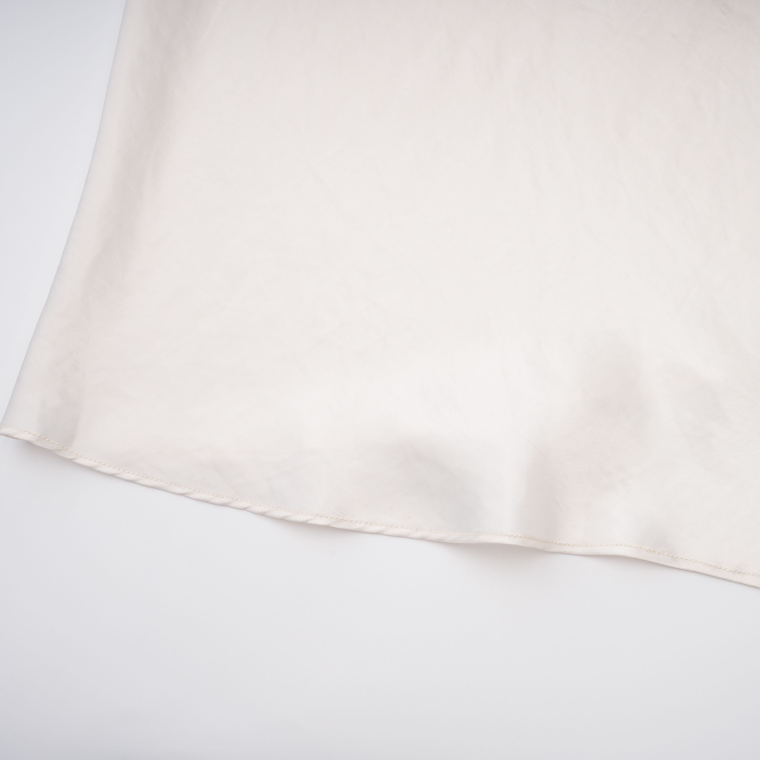 Lilla Beige Strapless Ruffled Satin Maxi Dress  (Final Sale-US Only)