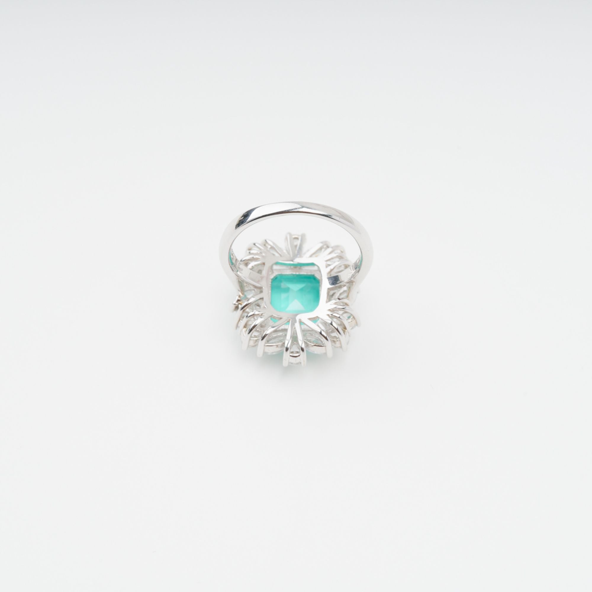 Maelle Turquoise Prong-Set Zircon Gemstone Sterling Silver Ring