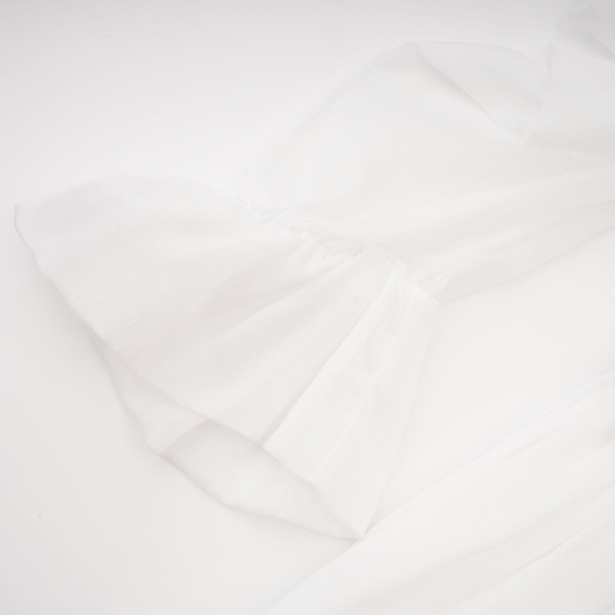 Déotille White Asymmetrical Ruched Mini Dress(Final Sale-US Only)