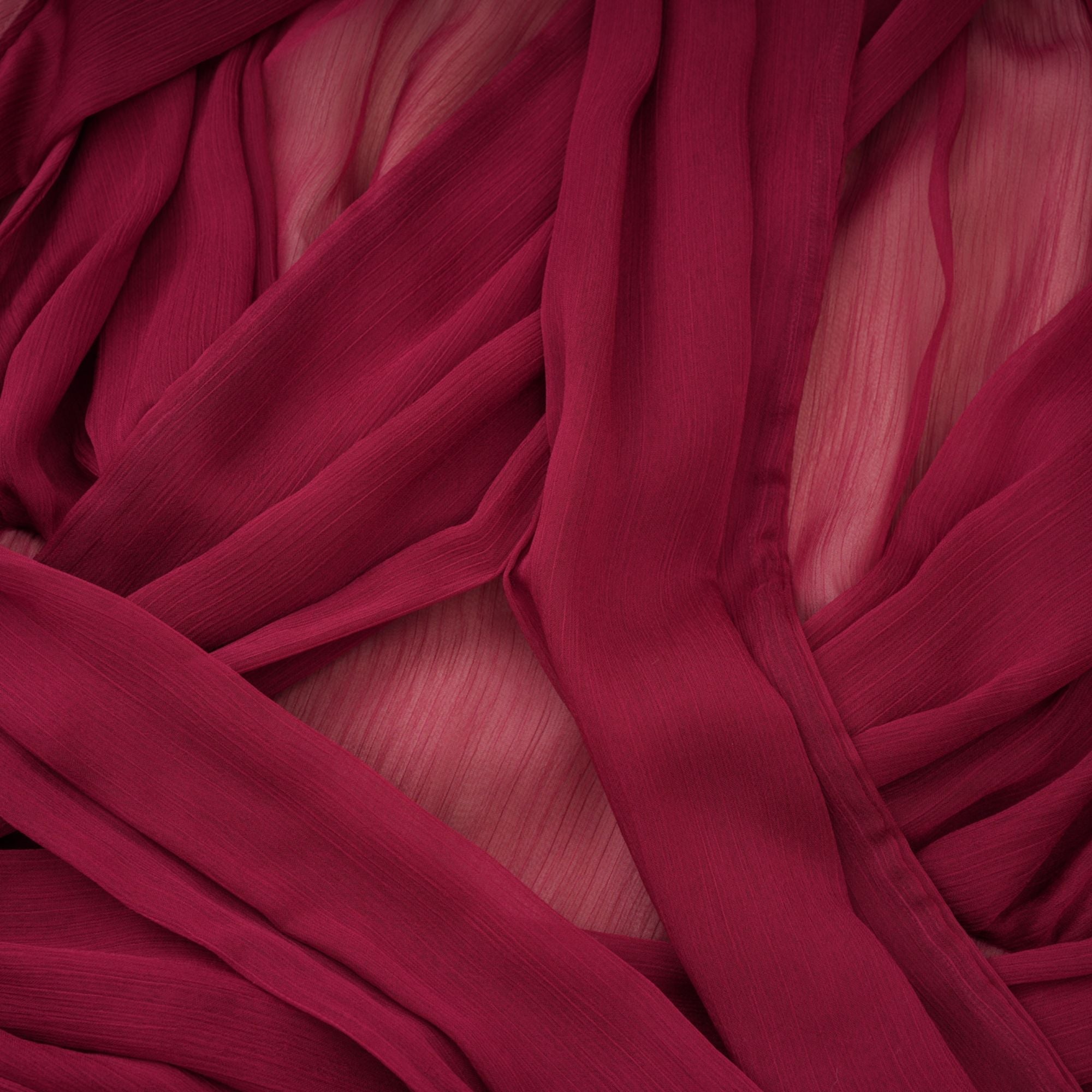 Théa Burgundy Asymmetrical Ruched Mini Dress