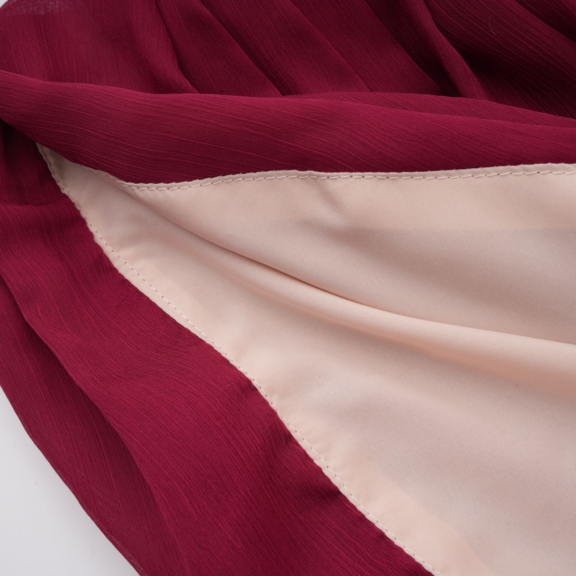 Théa Burgundy Asymmetrical Ruched Mini Dress (Final Sale-US Only)