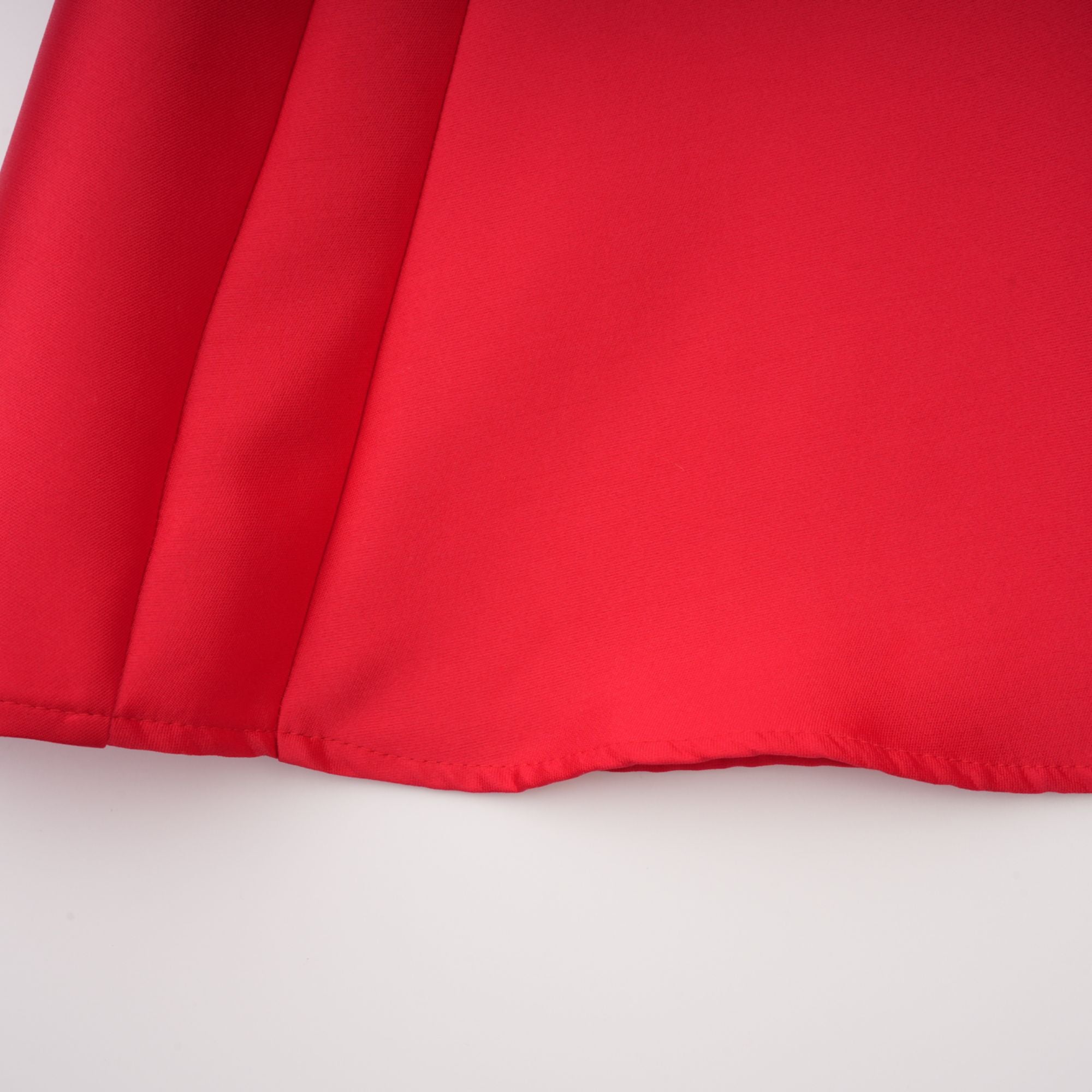 Aventin Red Godet Design Midi Dress