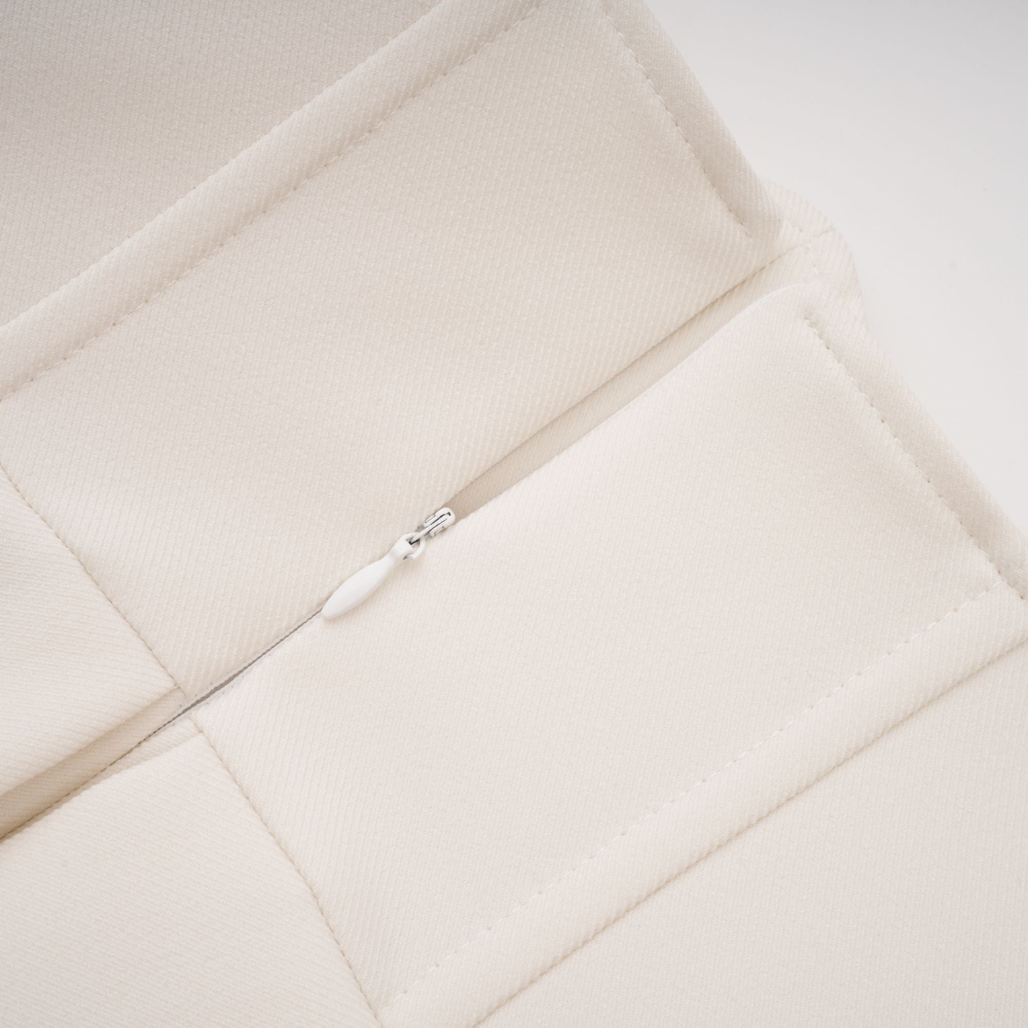 Maja White Faux Pearl Jacket & Pleated Skirt Set