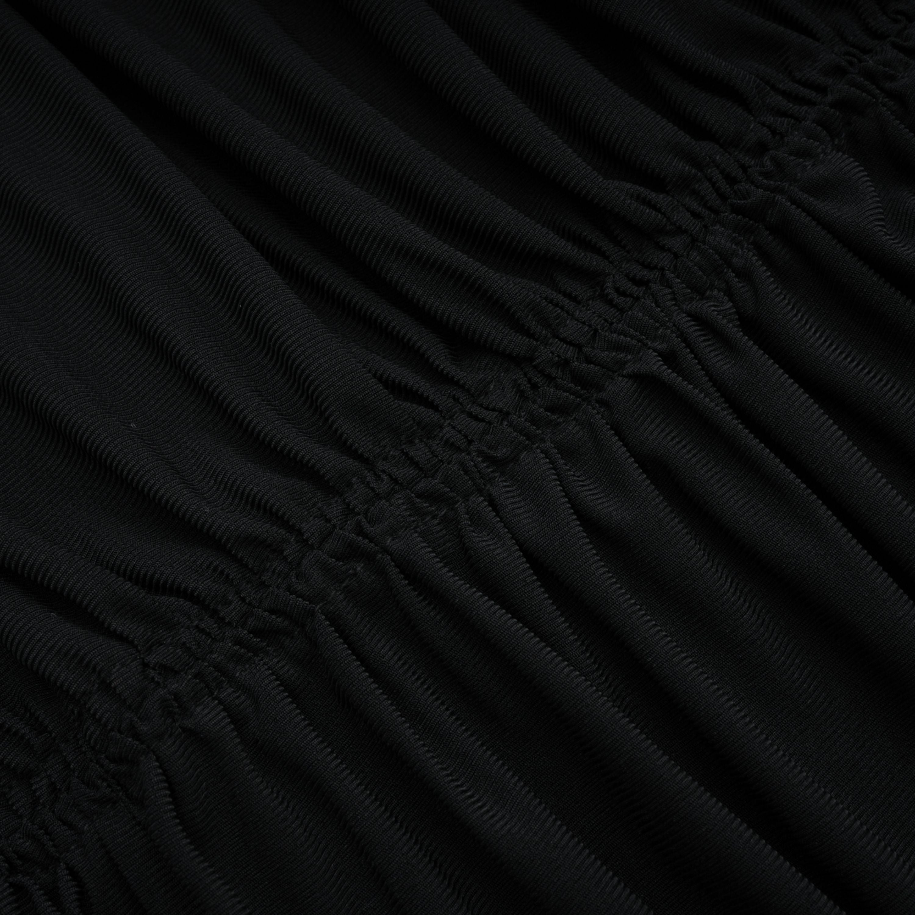 Greta Black Ruched Sheer Mesh Maxi Dress (Final Sale)