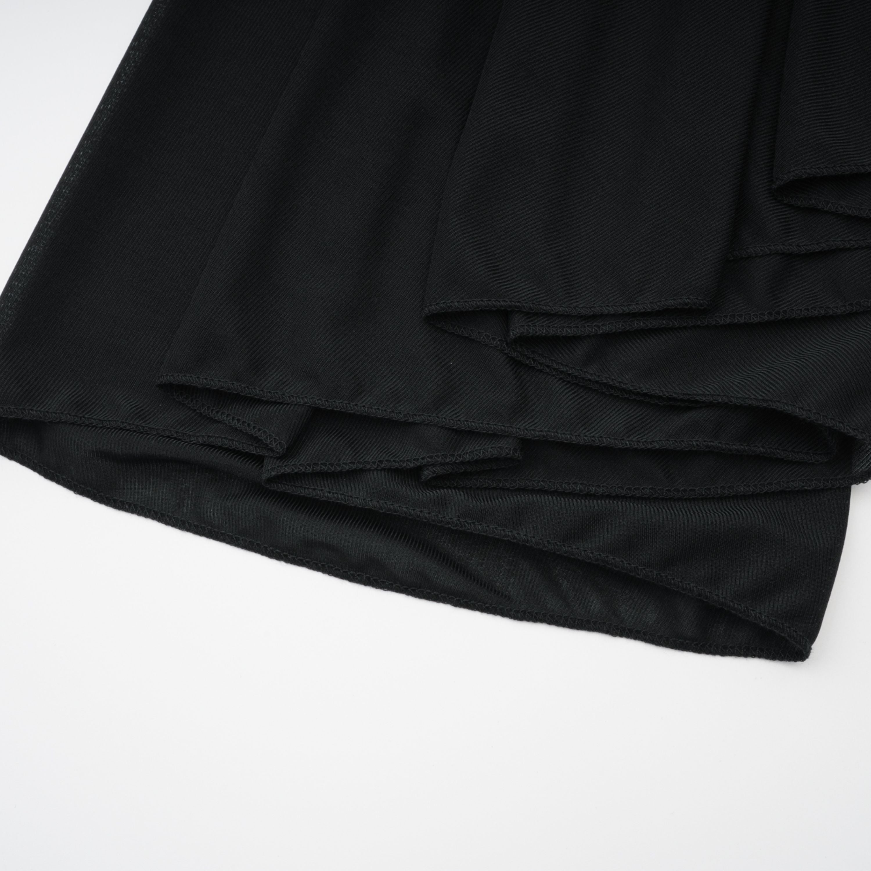 Greta Black Ruched Sheer Mesh Maxi Dress (Final Sale)