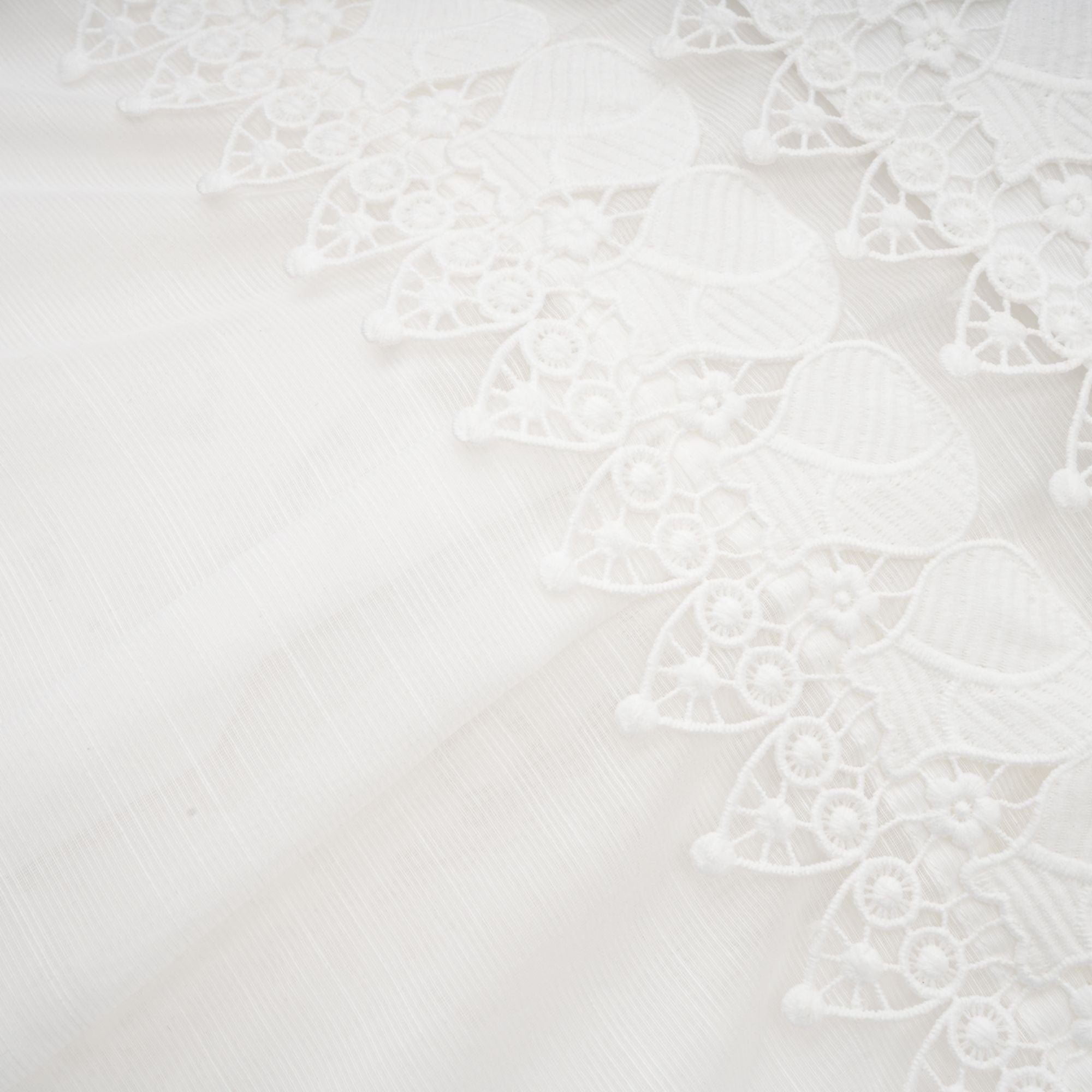 Renée white semi-sheer shirt & skirt matching set (US Only)