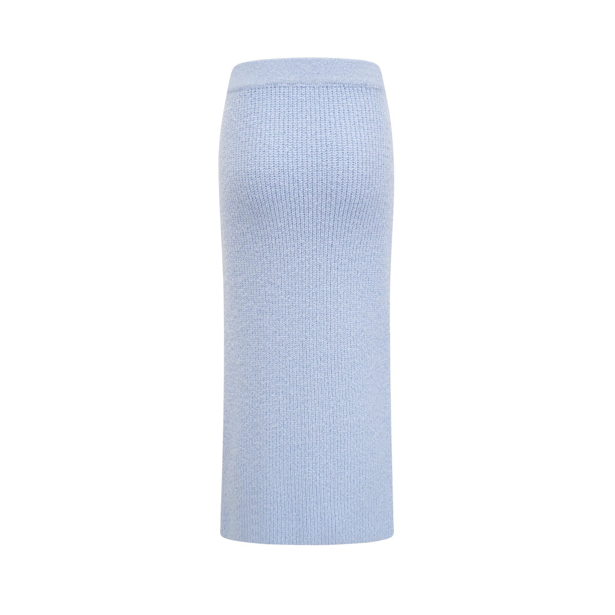 Chantal Blue Knit Two-Piece Blouse and Skirt Set (Final Sale-US Only)