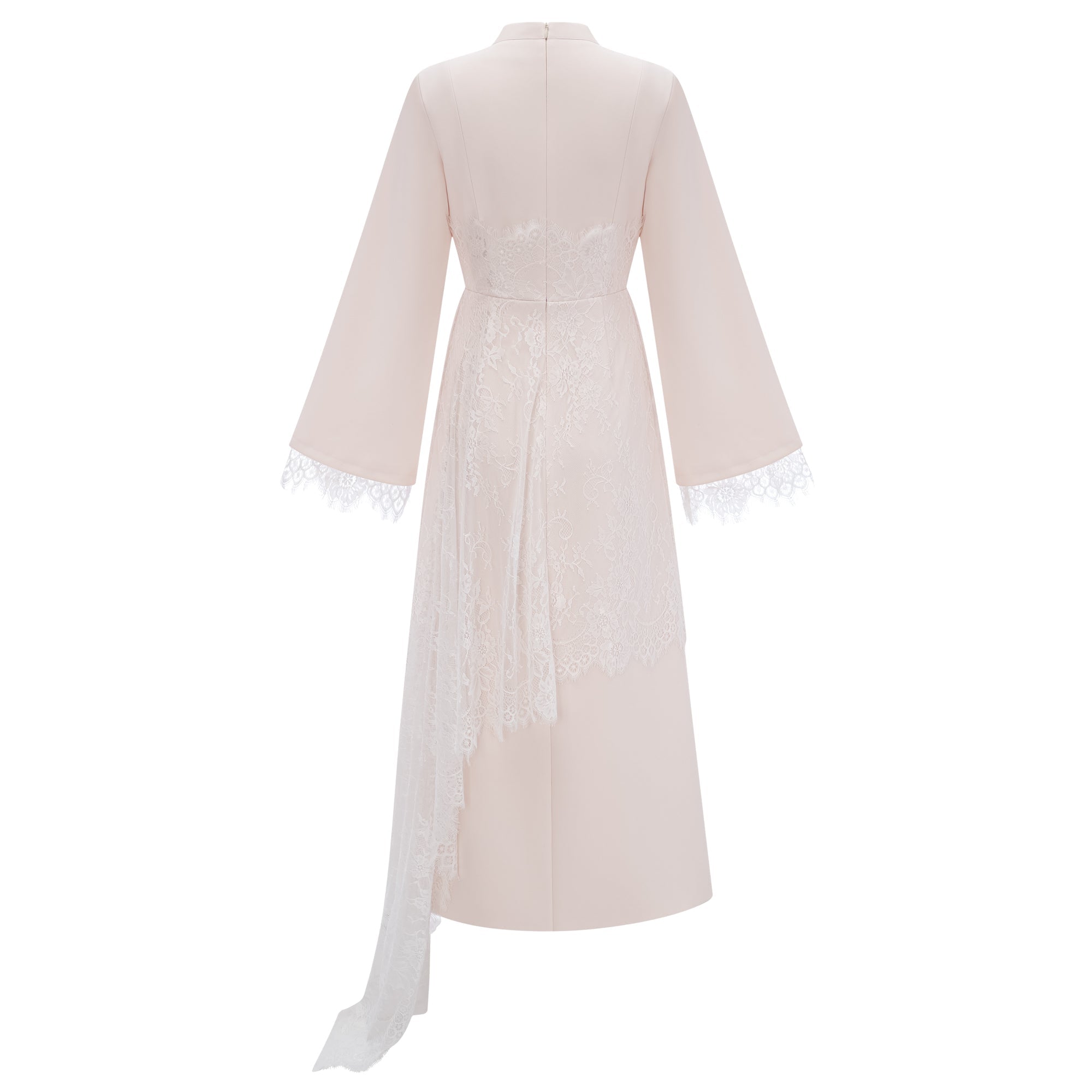Aurora White Floral Lace Maxi Dress