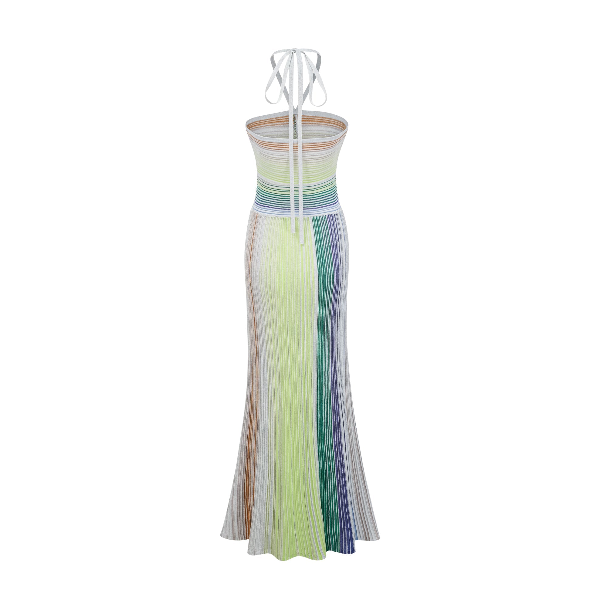 Serelith Metallic Knit Backless Maxi Dress (Final Sale-US Only)