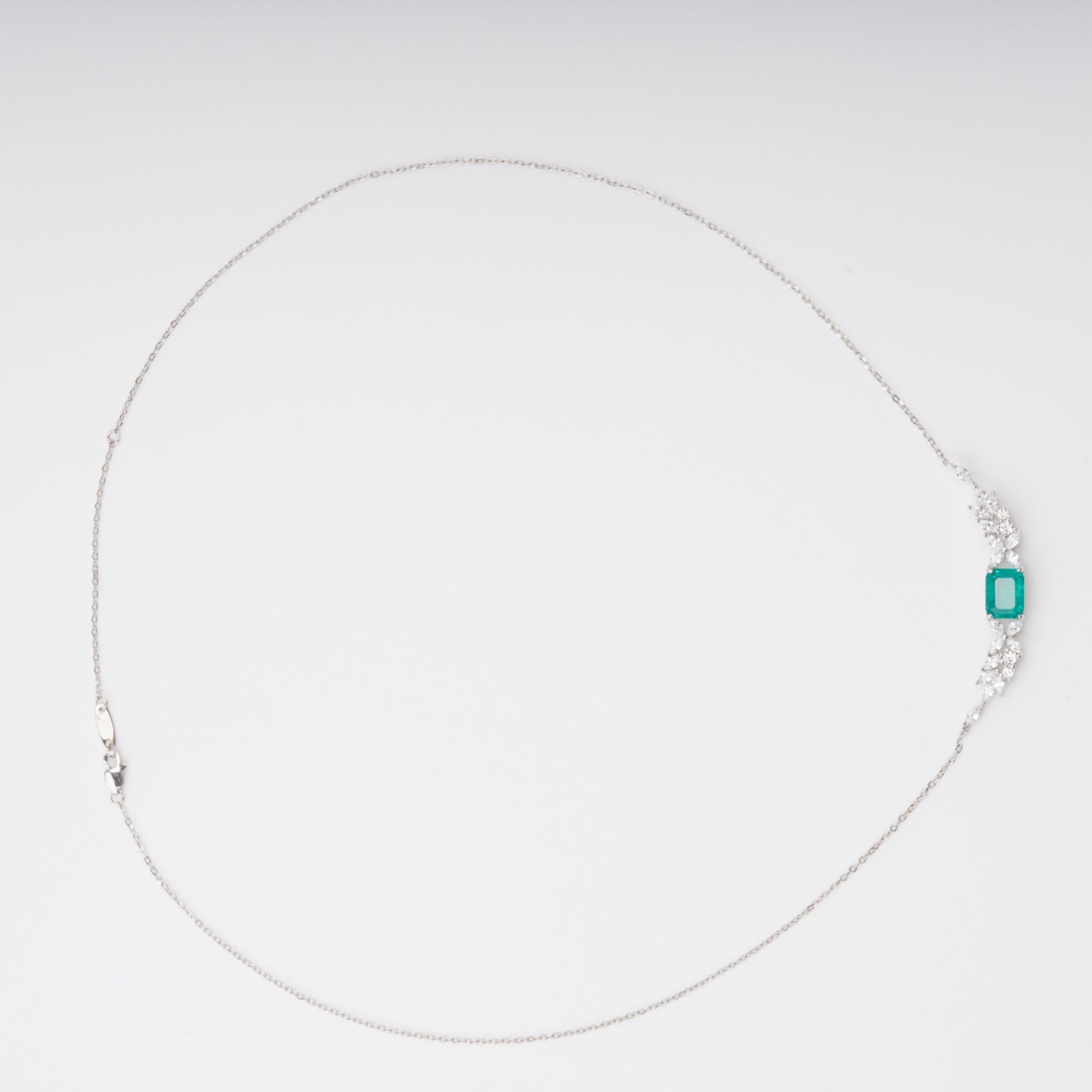 Hilja Green Wing Pendant Sterling Silver Necklace