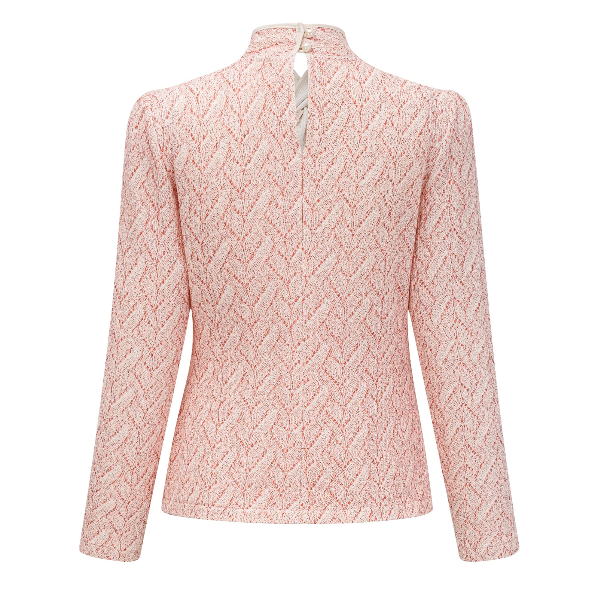 Carolina Pink Crochet Knit Blouse & Skirt Set (Final Sale-US Only)