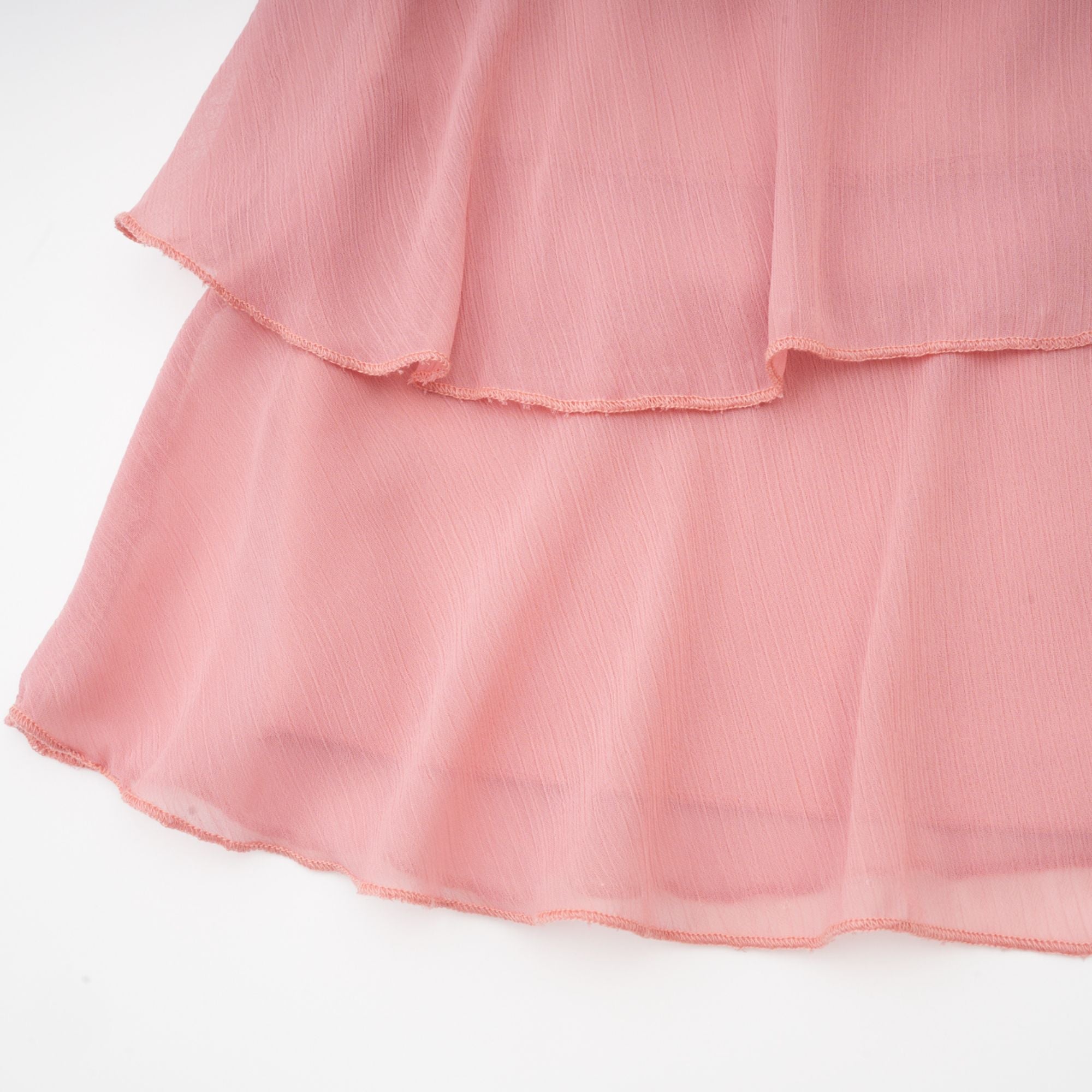 Briar pink tiered halterneck mini dress (Final Sale)