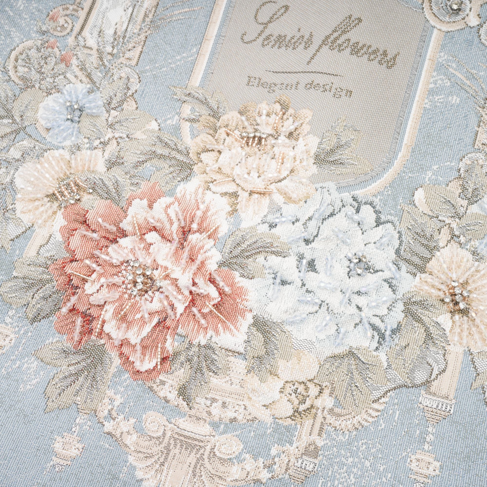 Aliénor blue embroidered mini skirt (Final Sale-US Only)