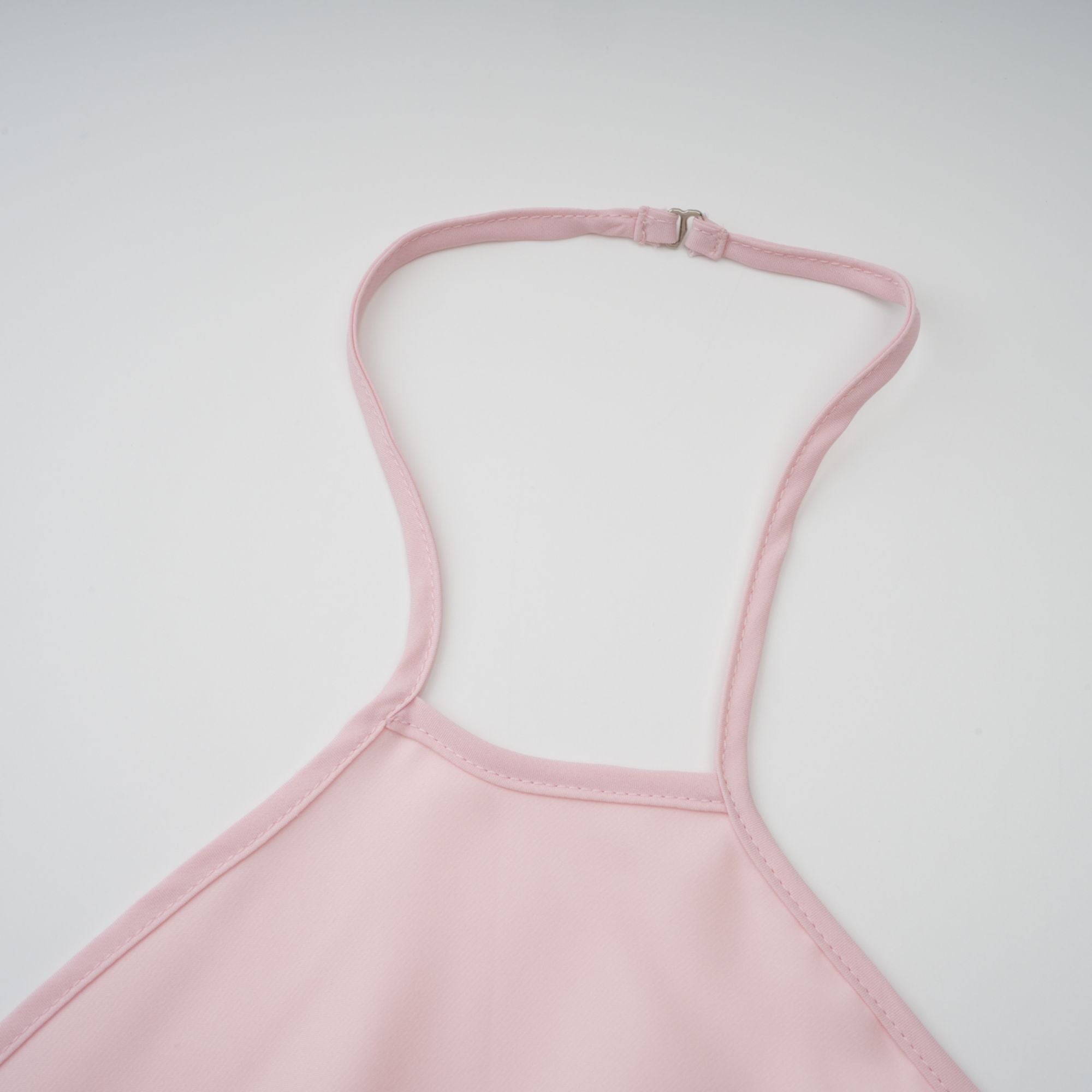 Nonchalante Pink Tiered Halterneck Maxi Dress (Final Sale-US Only)