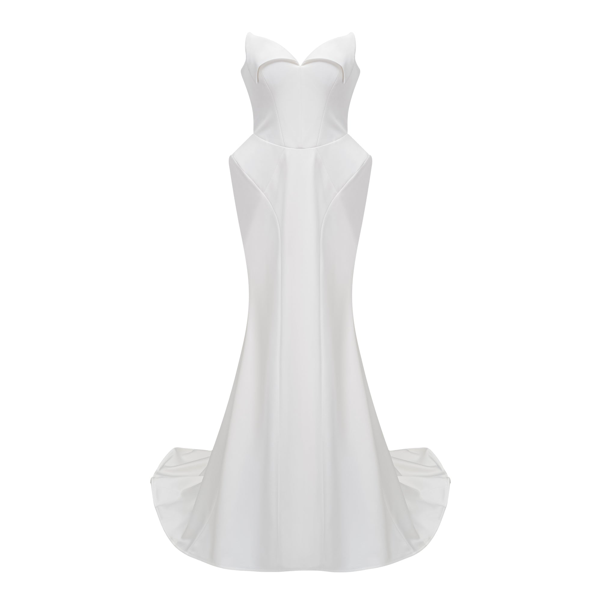 Alba White Barrel Waist Corset Maxi Dress (Final Sale-US Only)