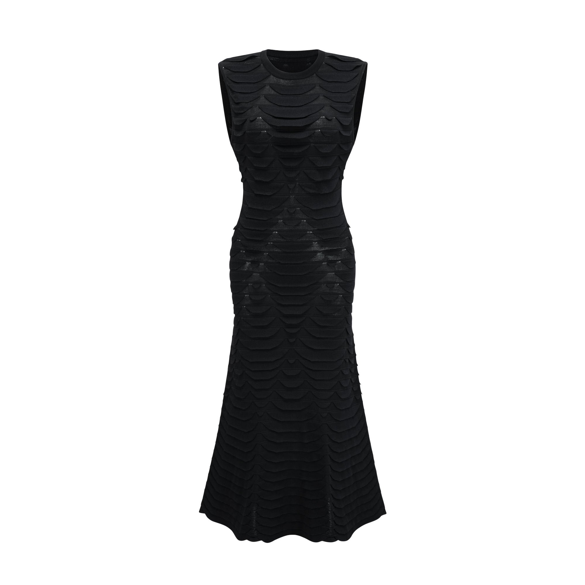 Anna snake-pattern godet midi dress