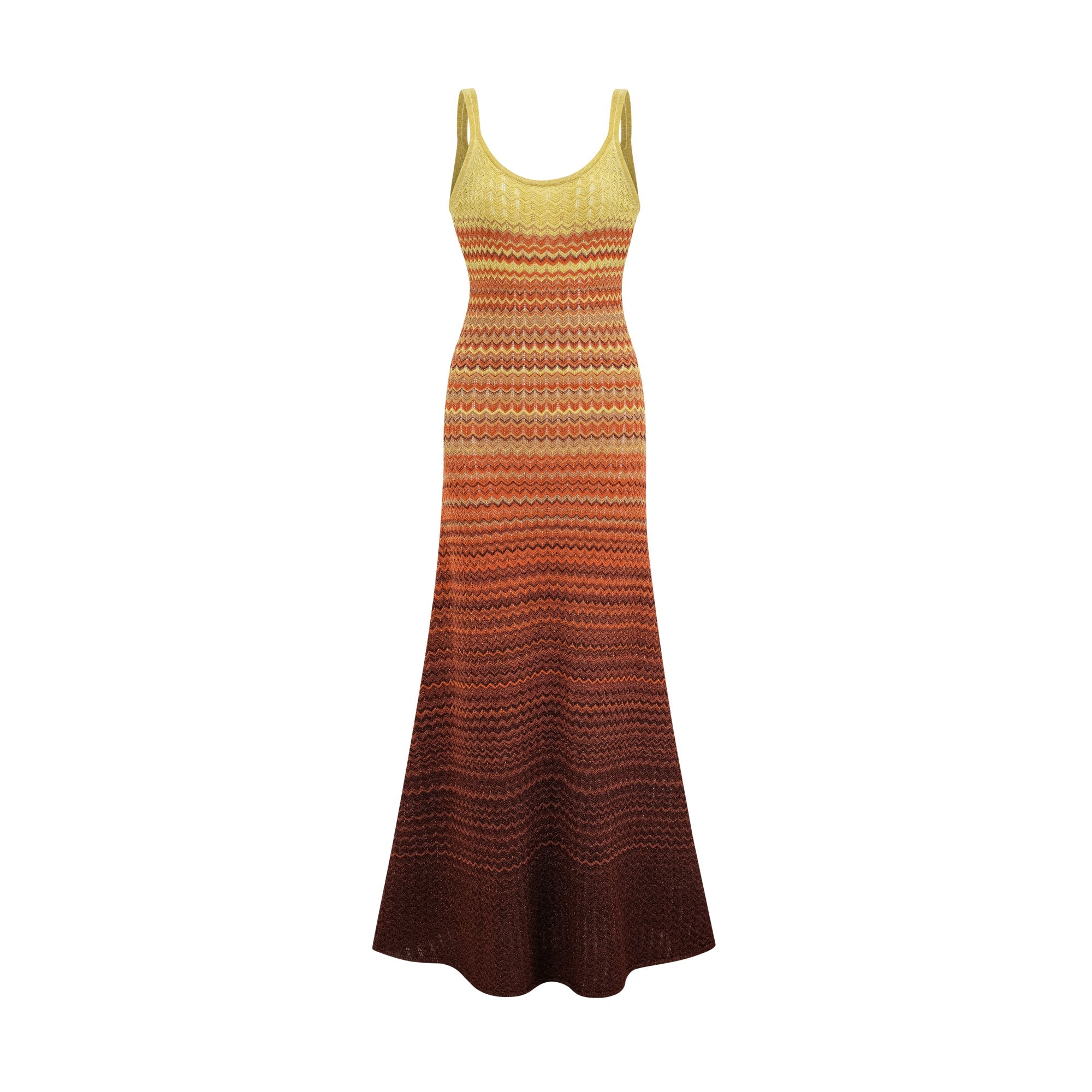 Audrey gradient knitted maxi dress