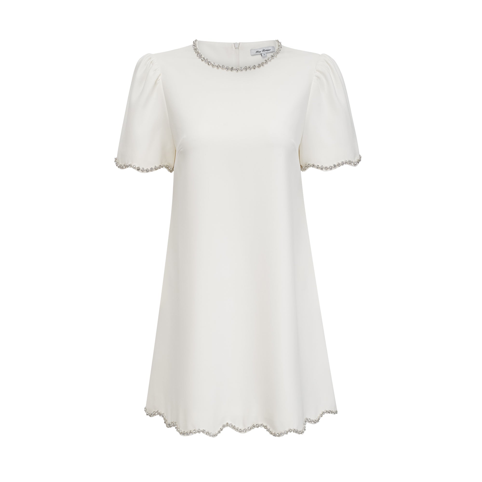 Bérénice white crystal-embellished mini dress (Final Sale)