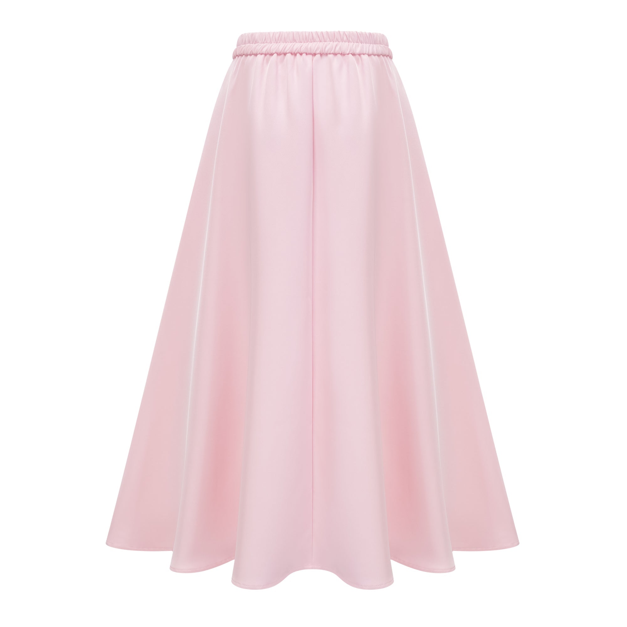 Johanna Pink Self-Tie Blouse & Skirt Set