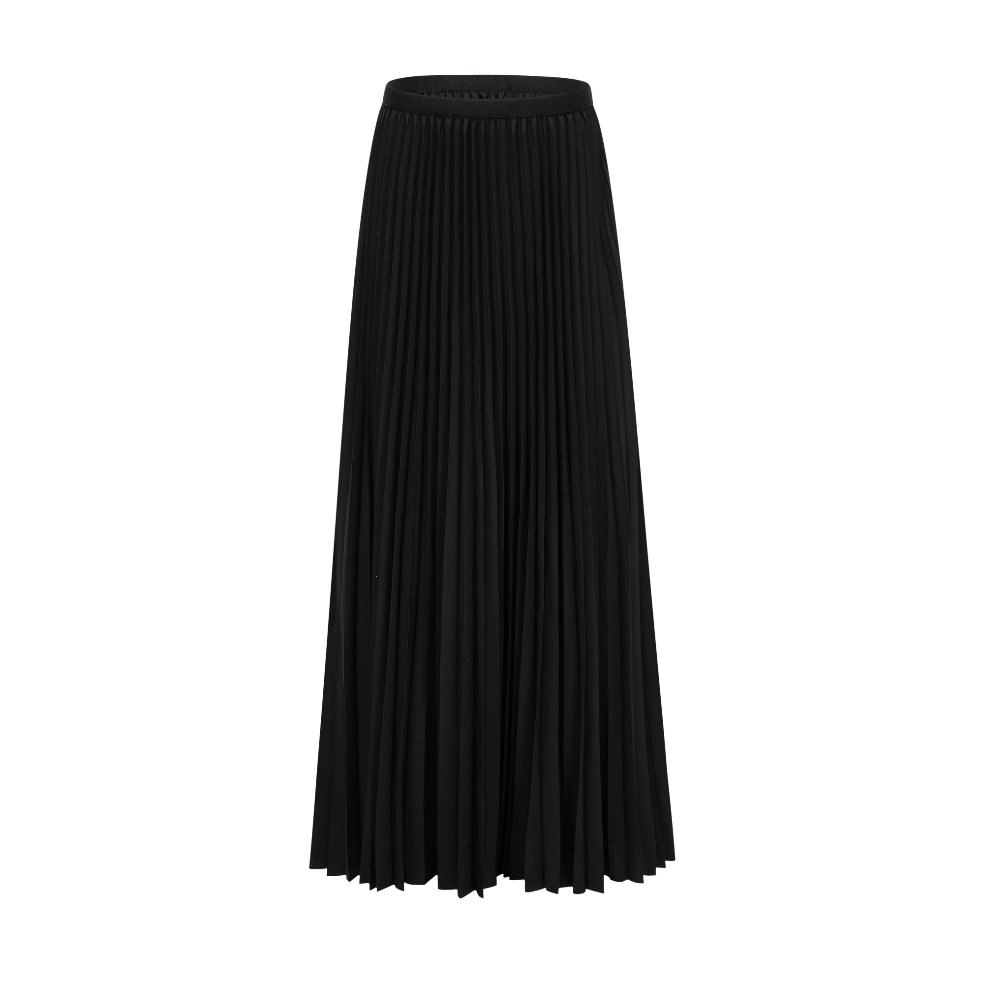 Dextard black gilded creased top & skirt matching set