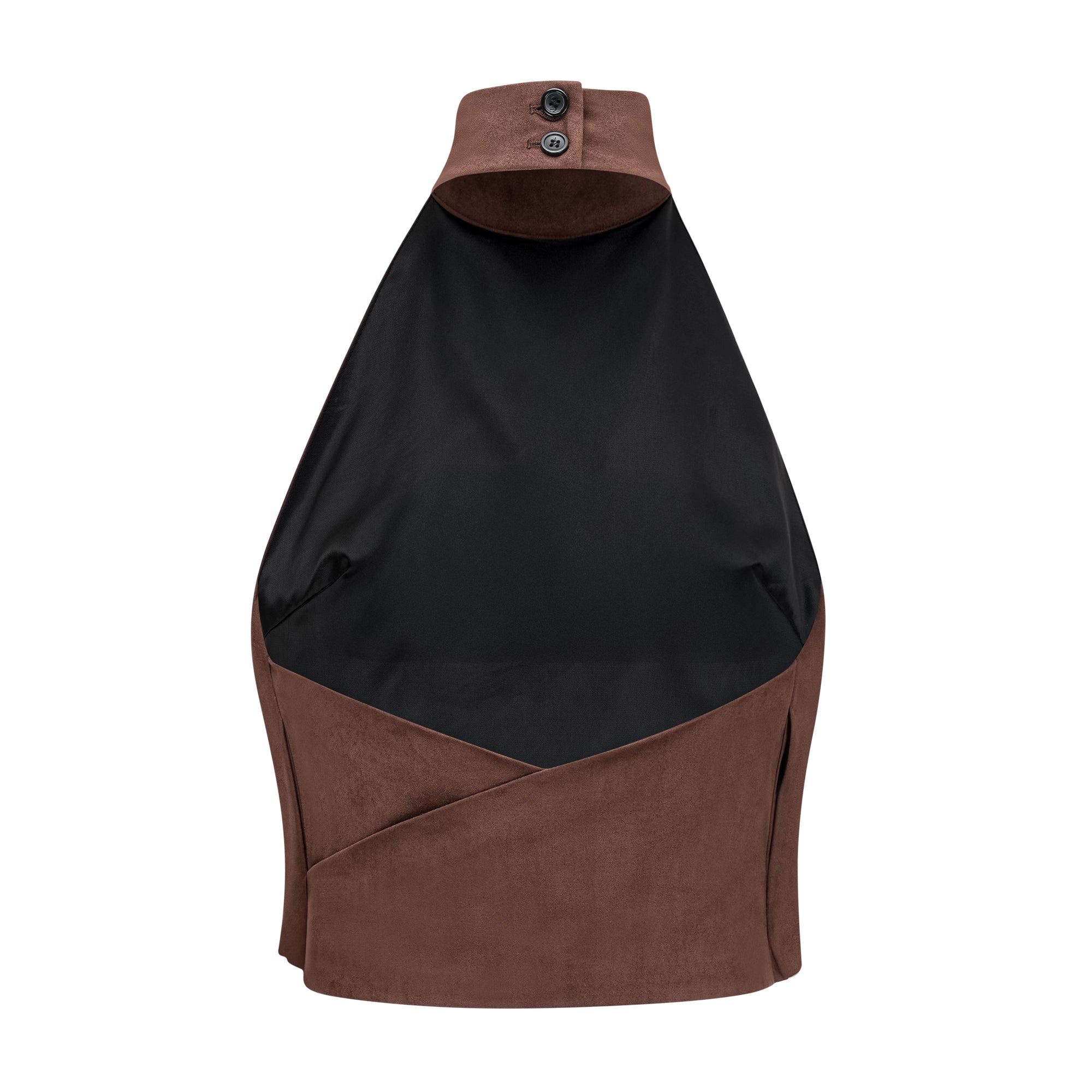 Chaney Brown Suede Bubble Hem Top & Shorts Set (Final Sale-US Only)