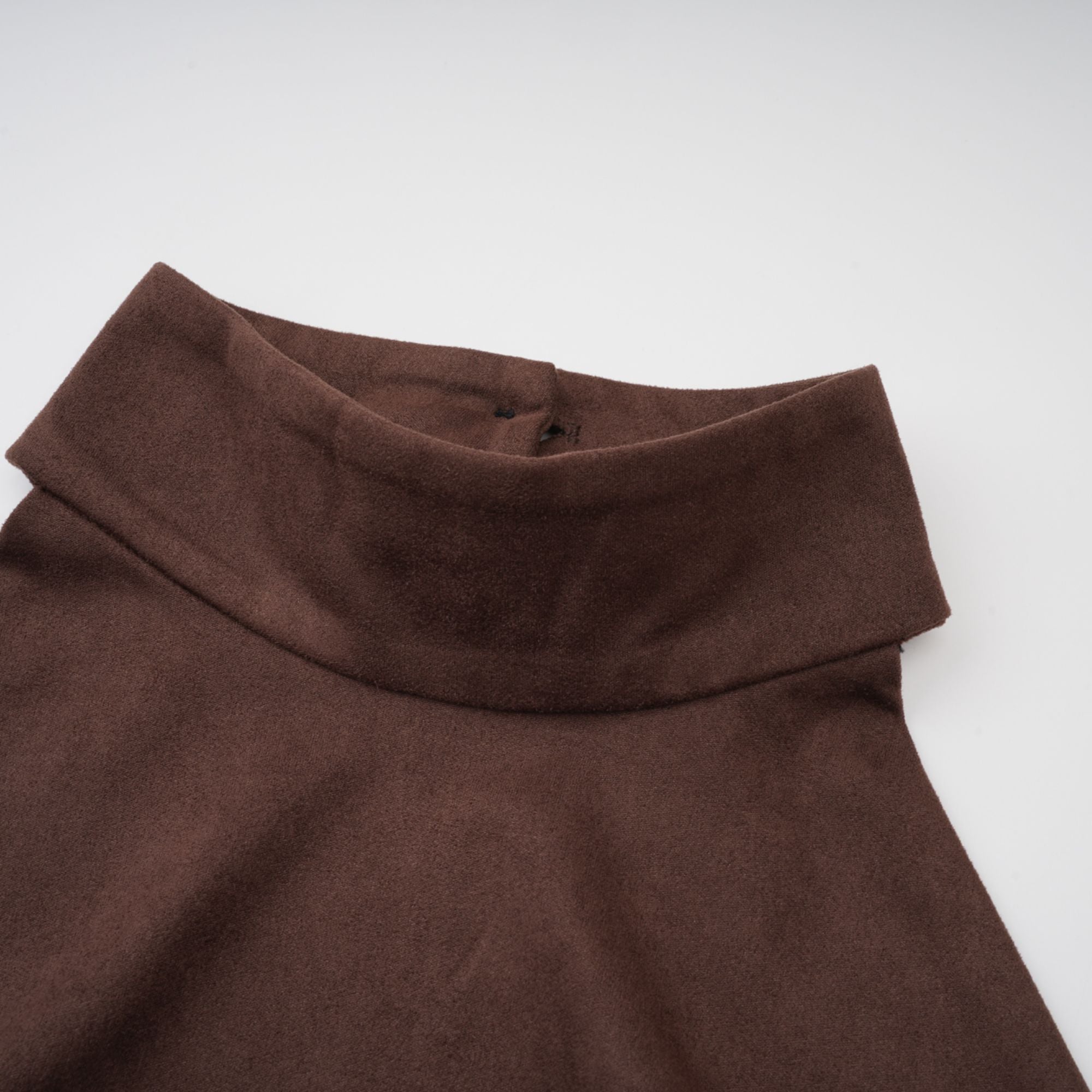 Chaney Brown Suede Bubble Hem Top & Shorts Set (Final Sale-US Only)