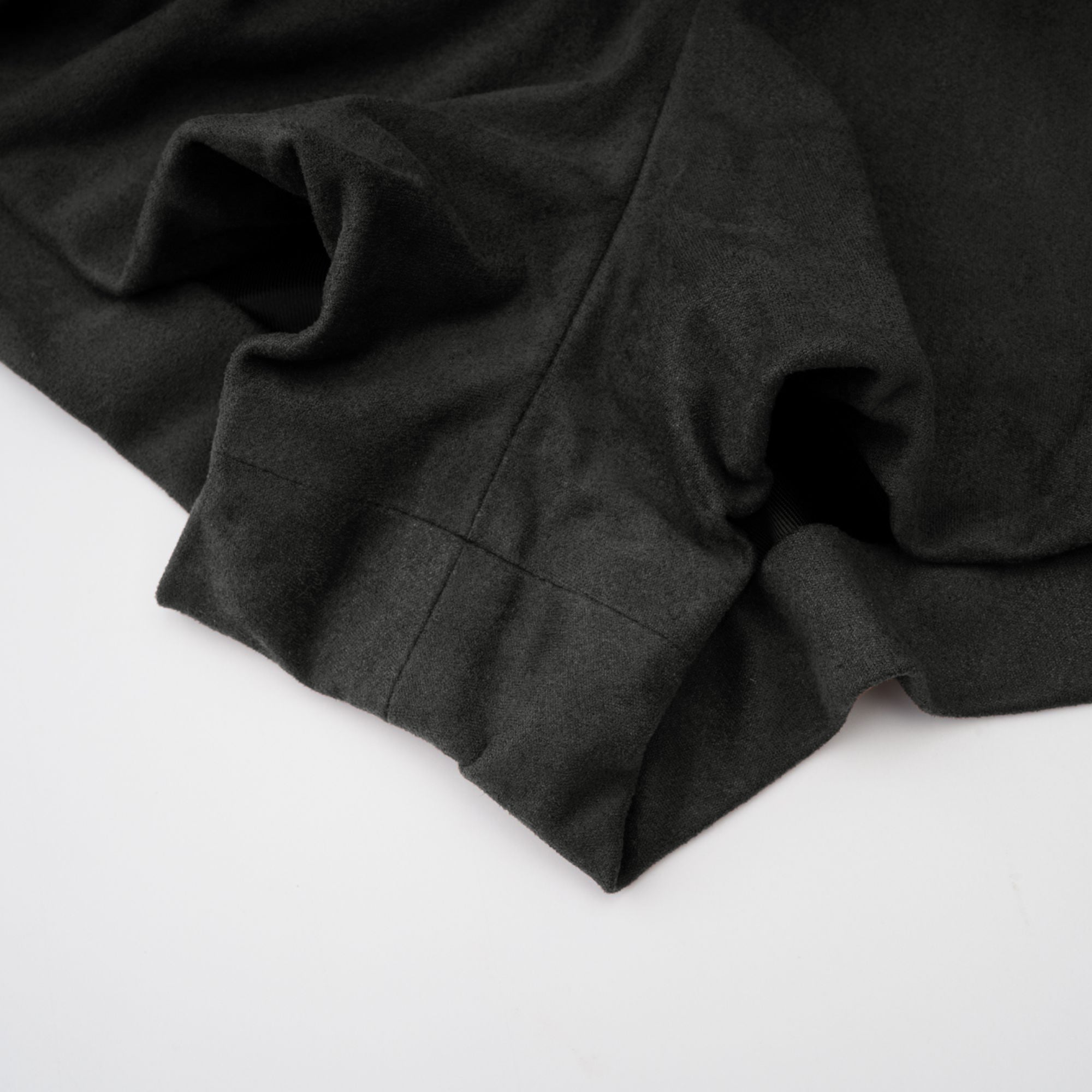 Chaney Grey Bubble Hem Suede Shorts