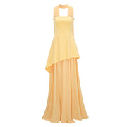Solène Off-Shoulder Ruched Maxi Gown