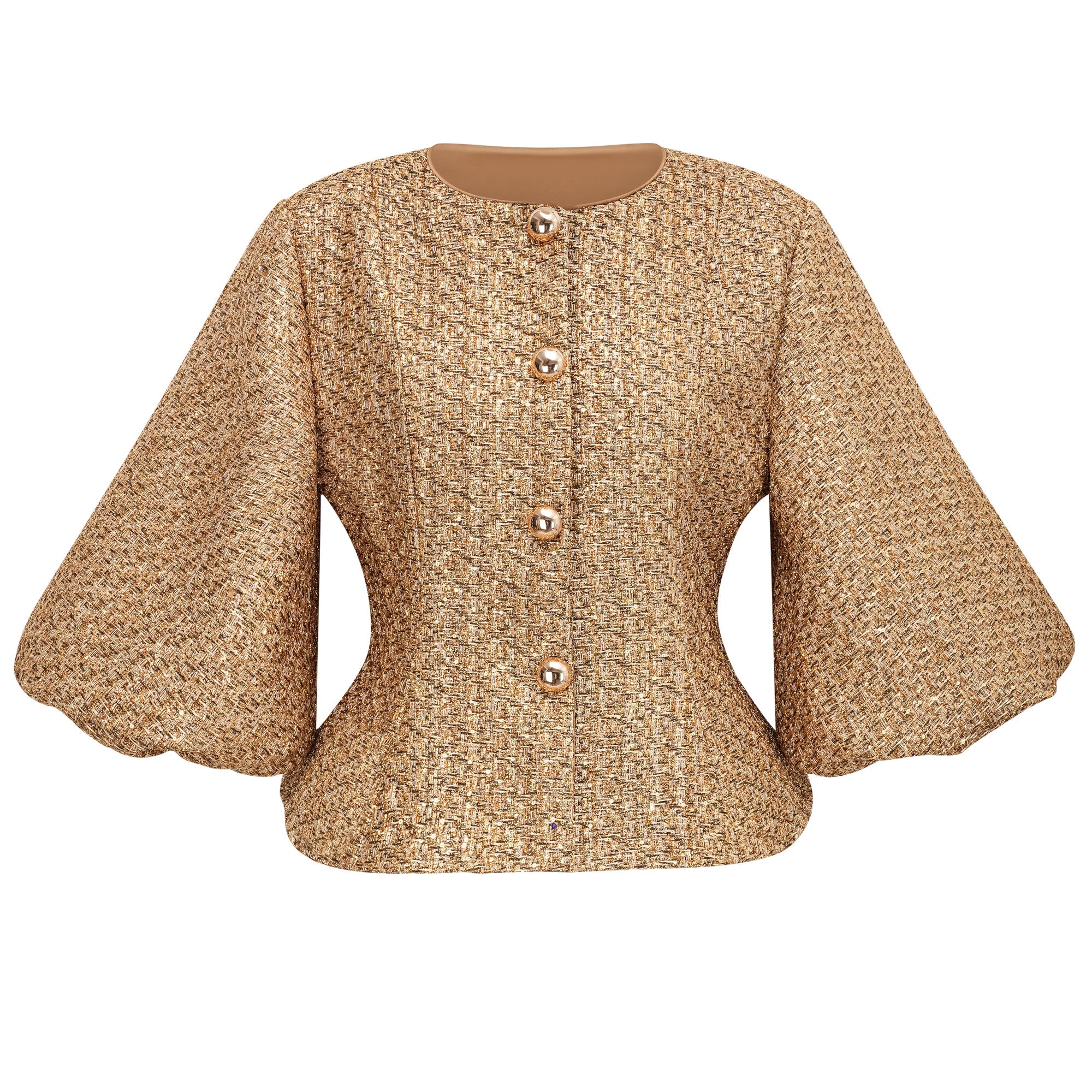 Clothilde Gold Sequined Tweed Jacket (Final Sale-US Only)