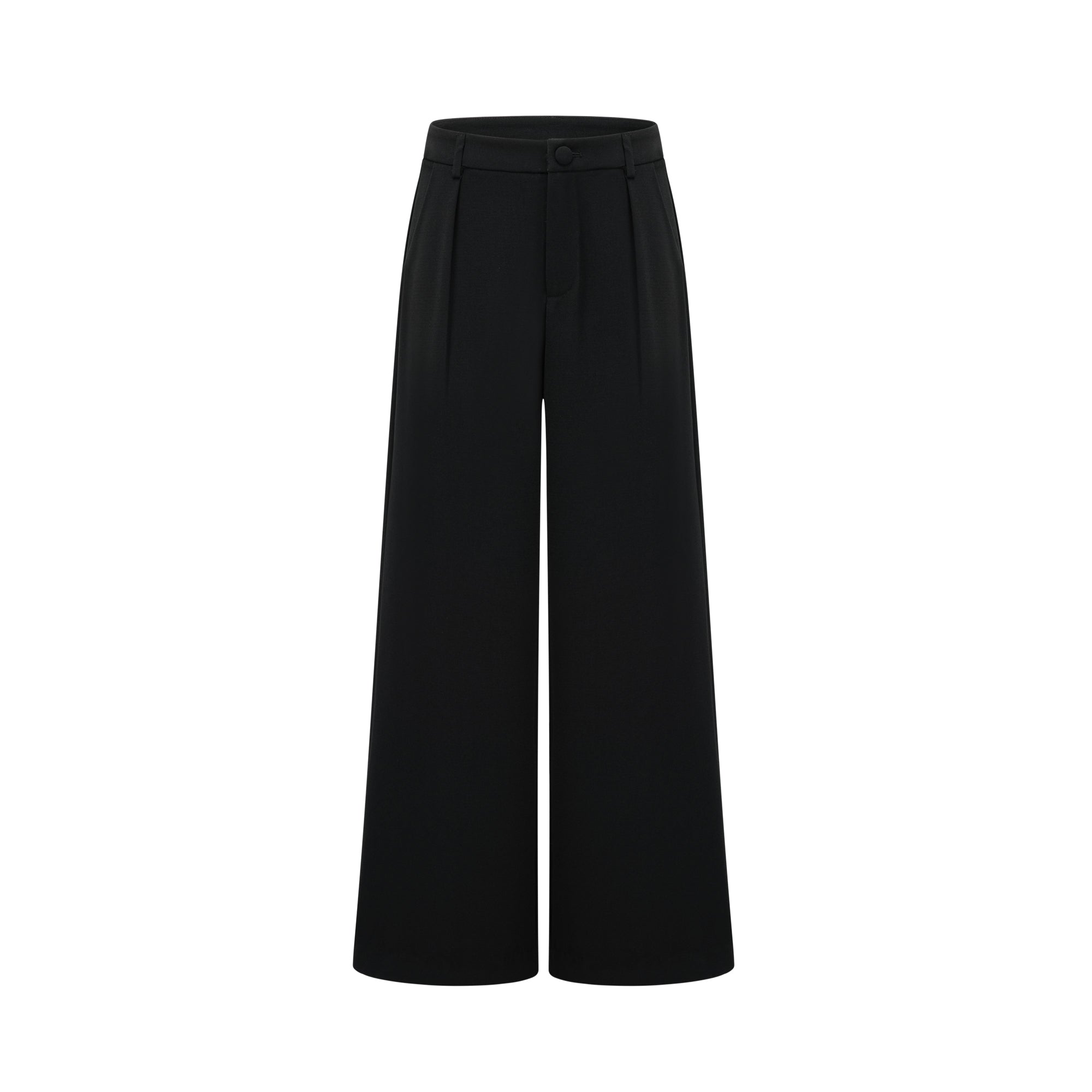 Suzanne black pleated jacket & trousers matching set (Final Sale-US Only)