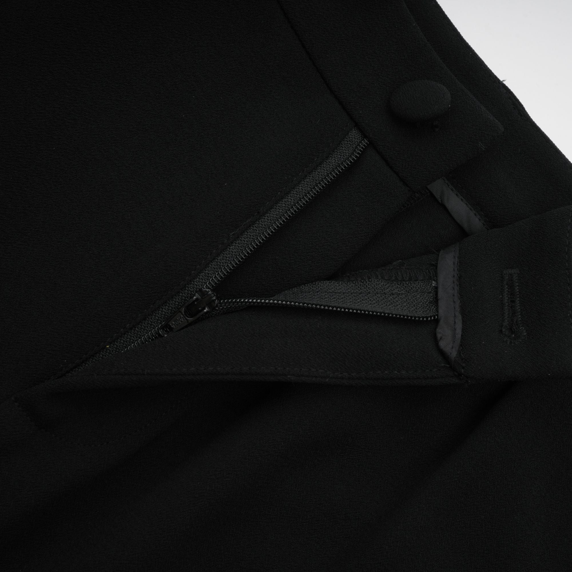 Suzanne black pleated jacket & trousers matching set (Final Sale-US Only)