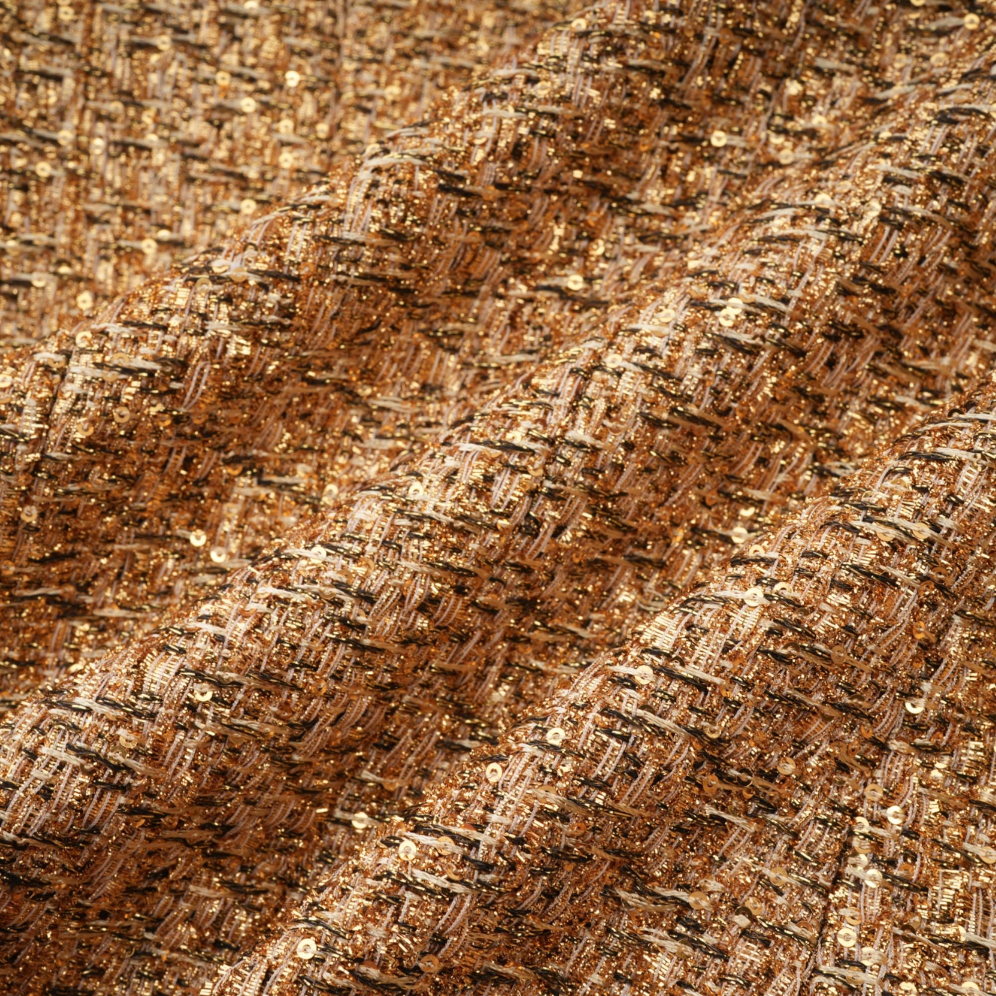 Clothilde Gold Sequined Tweed Jacket (Final Sale-US Only)