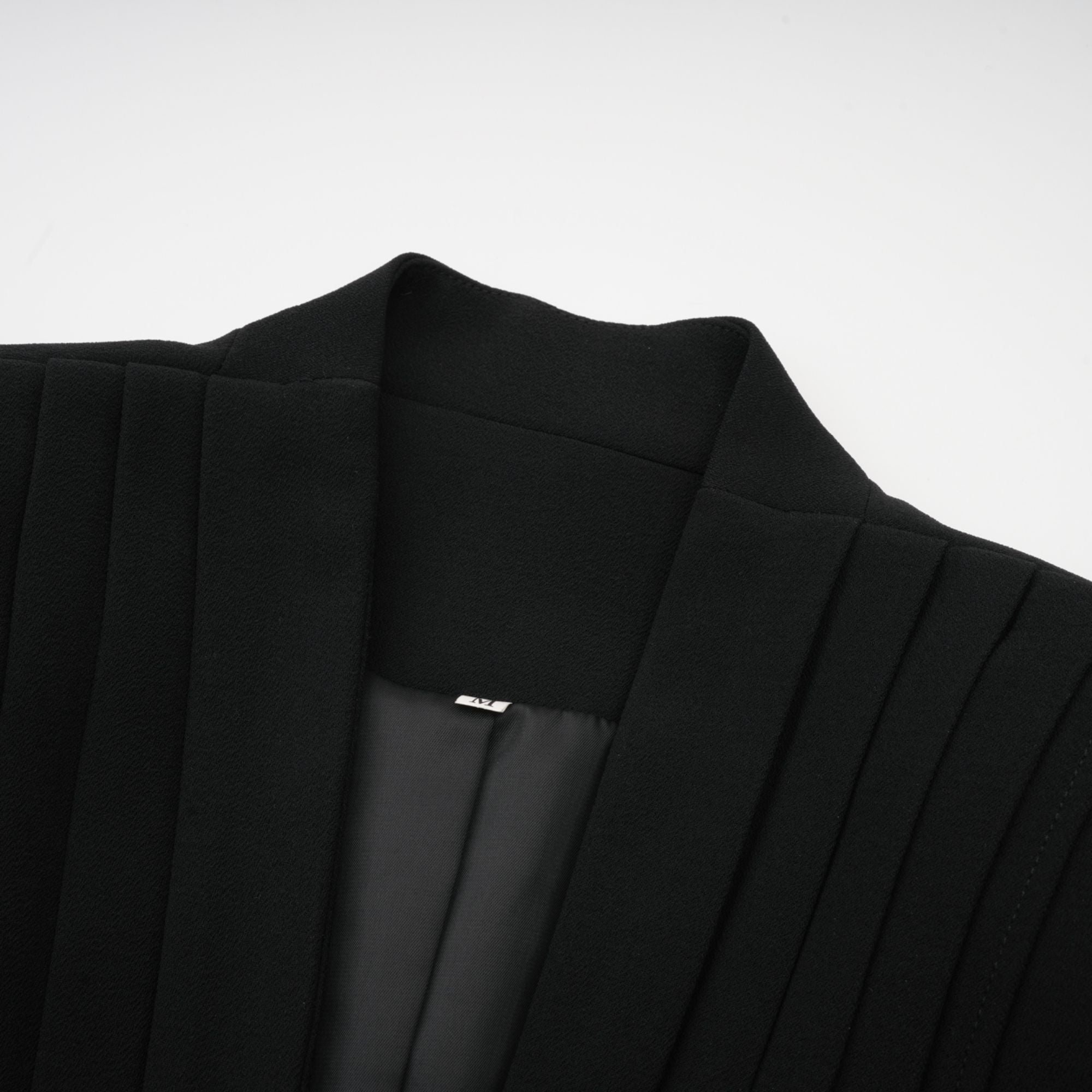 Suzanne black pleated jacket & trousers matching set (Final Sale-US Only)