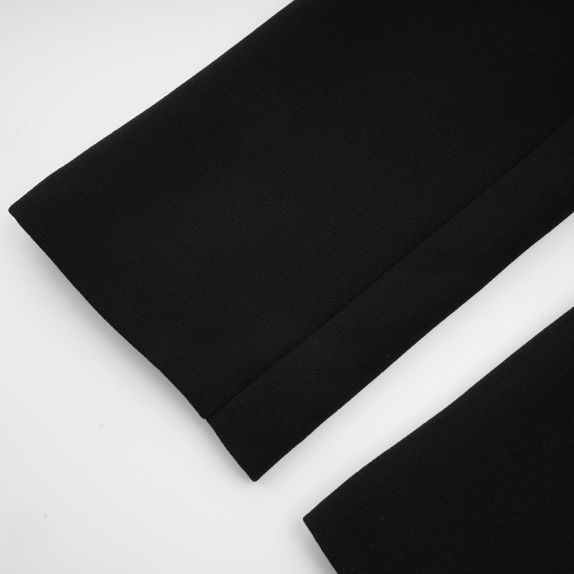 Suzanne black pleated jacket & trousers matching set (Final Sale-US Only)