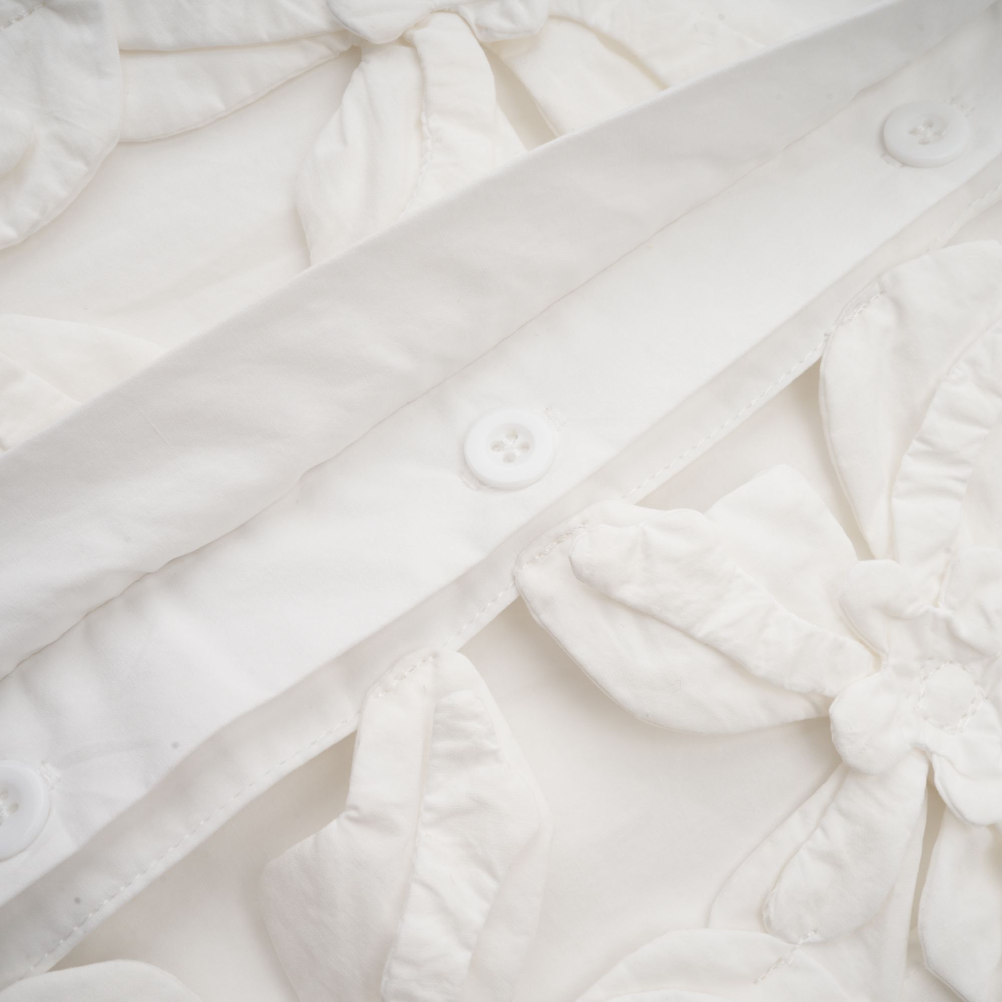 Rosalie white floral cut-out shirt (Final Sale)